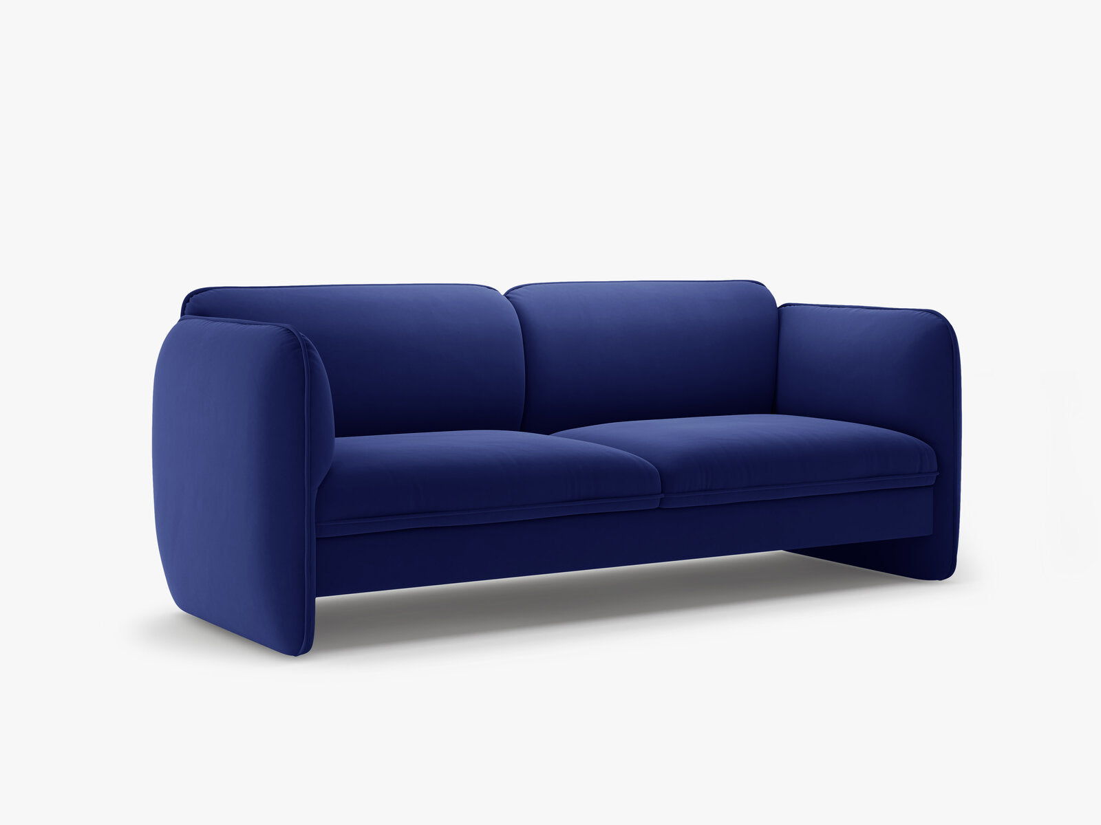 Micadoni Georgia Sofa 3-Sitzer Samt Magic Velvet Kobalt