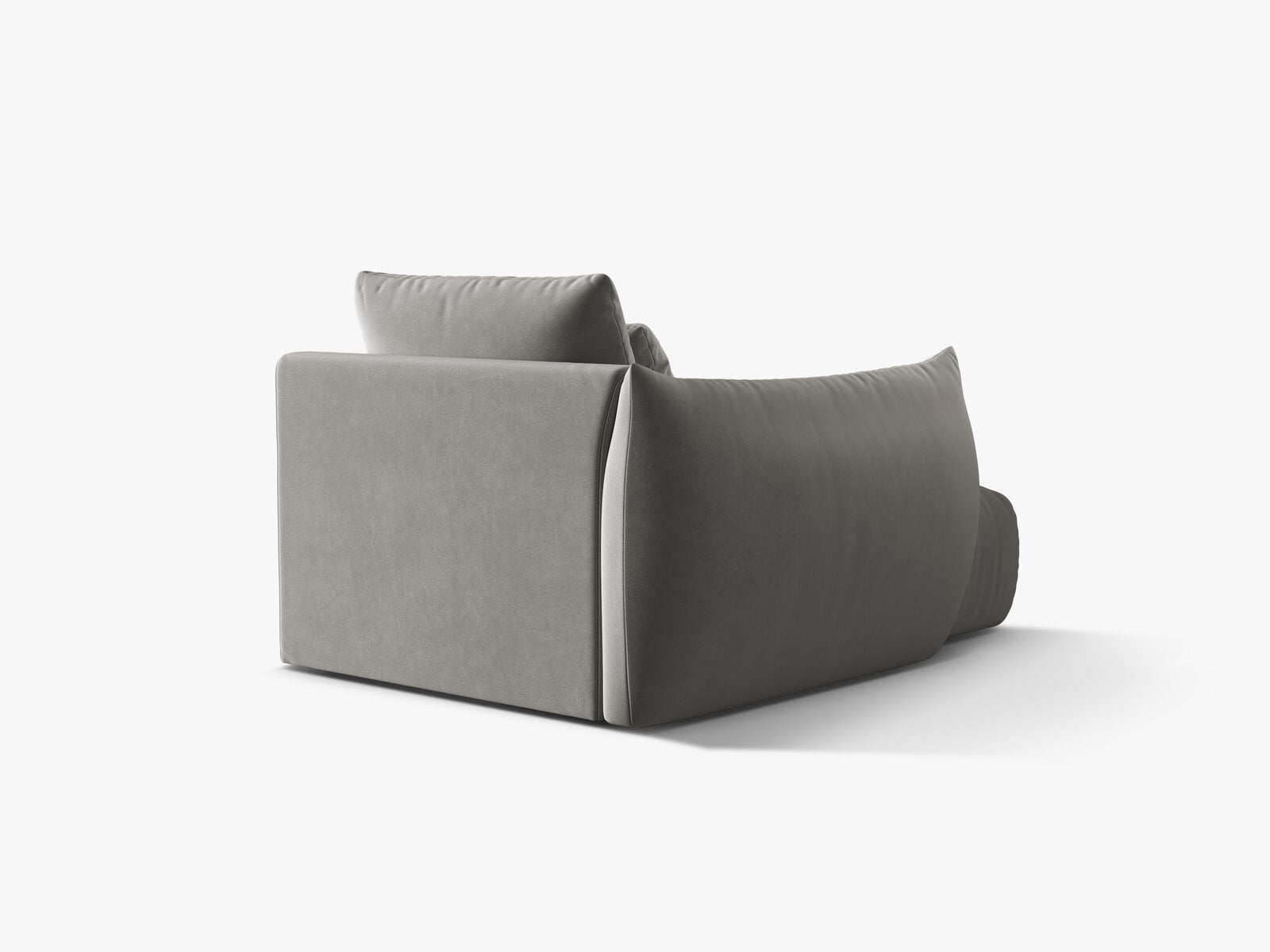 Micadoni Bloom Chaiselongue Links Samt Casino Grau