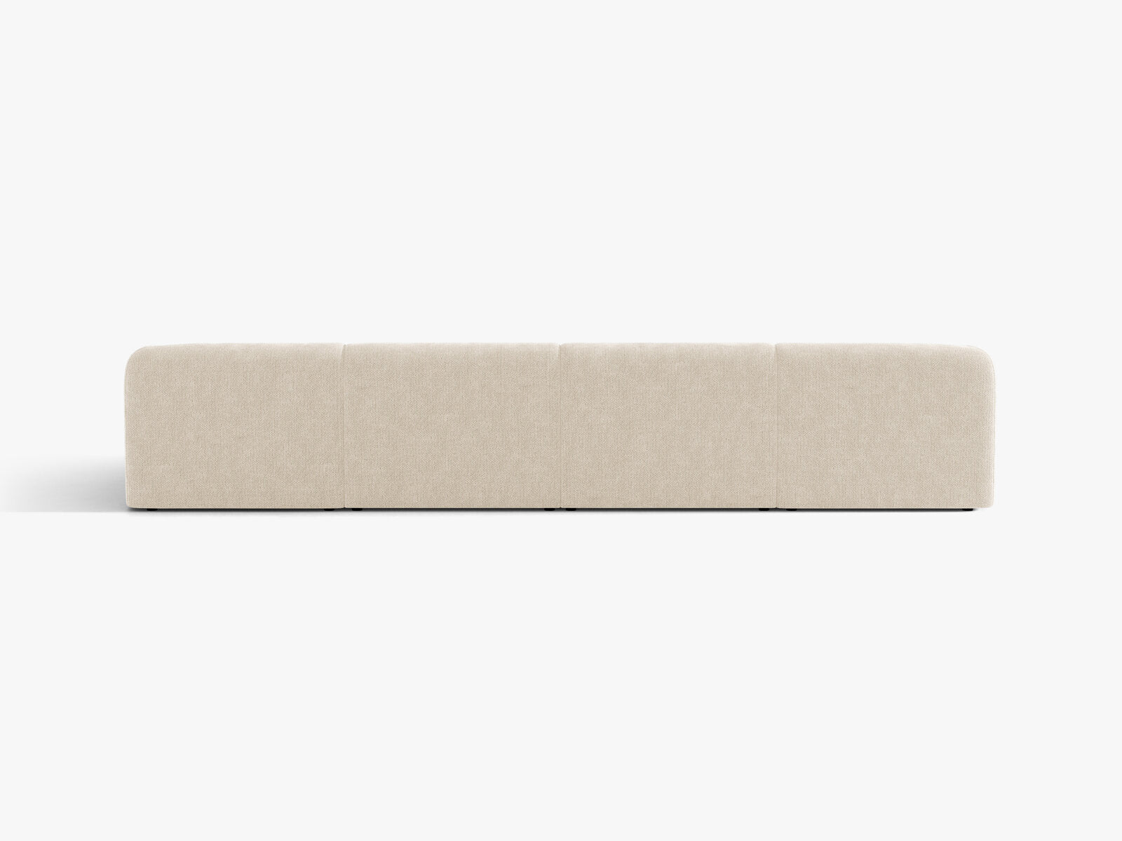Micadoni Panorama-Sofa Miley 5-Sitzer Chenille Eden Elfenbein