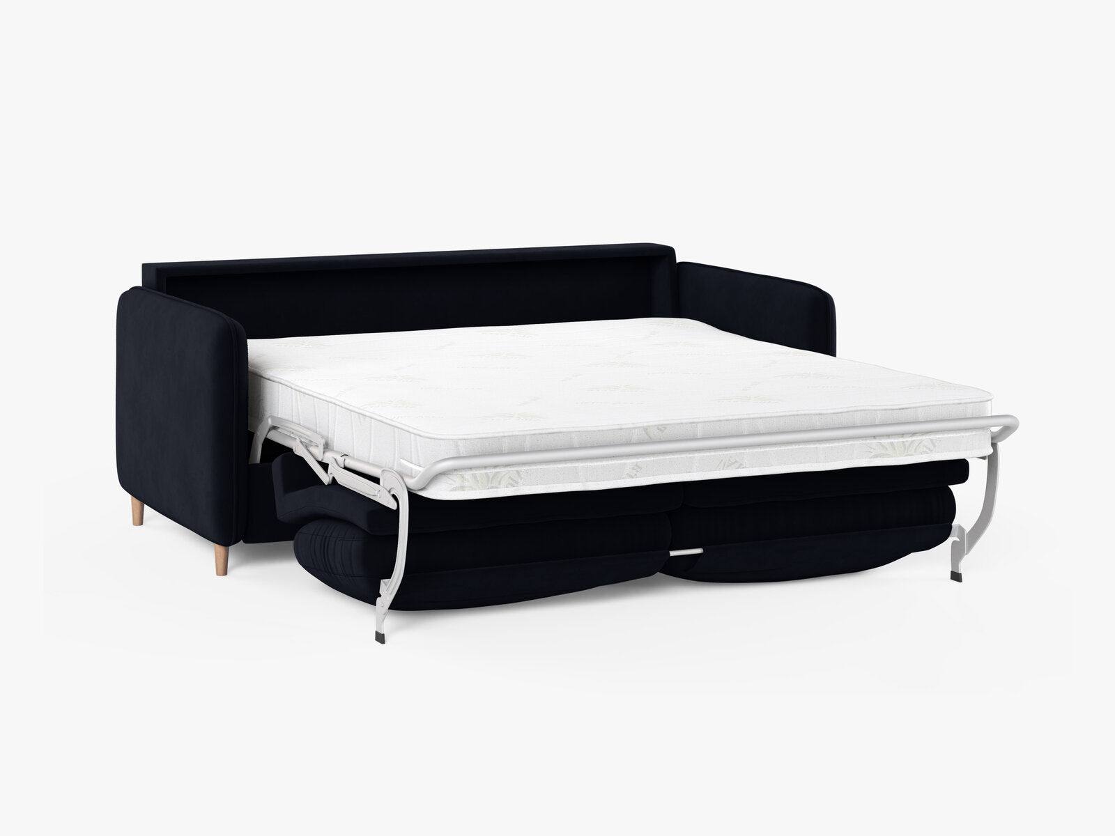 Micadoni Sofa mit Schlaffunktion Simo 3-Sitzer Samt Salvador Königsblau