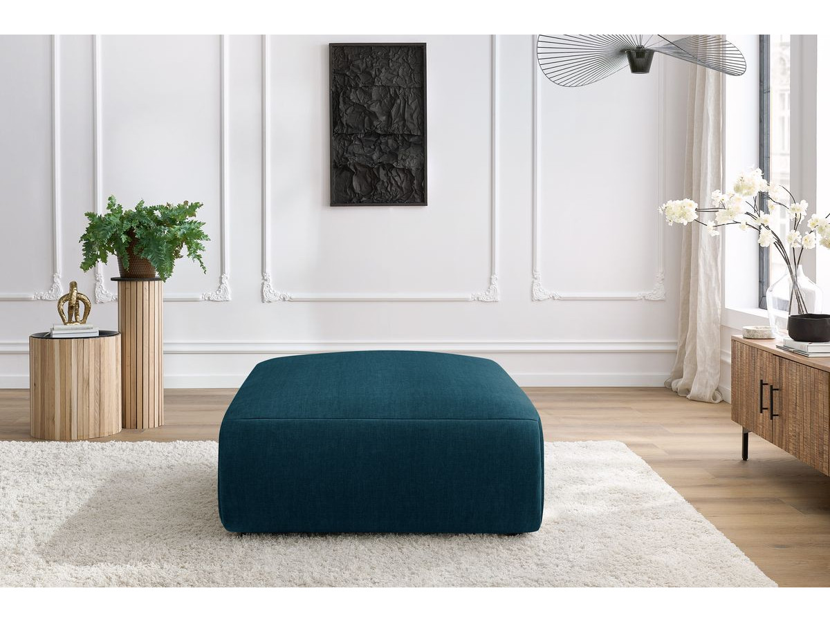 Bobochic Jeanne Pouf 95 × 117 cm Samt Dunkelblau
