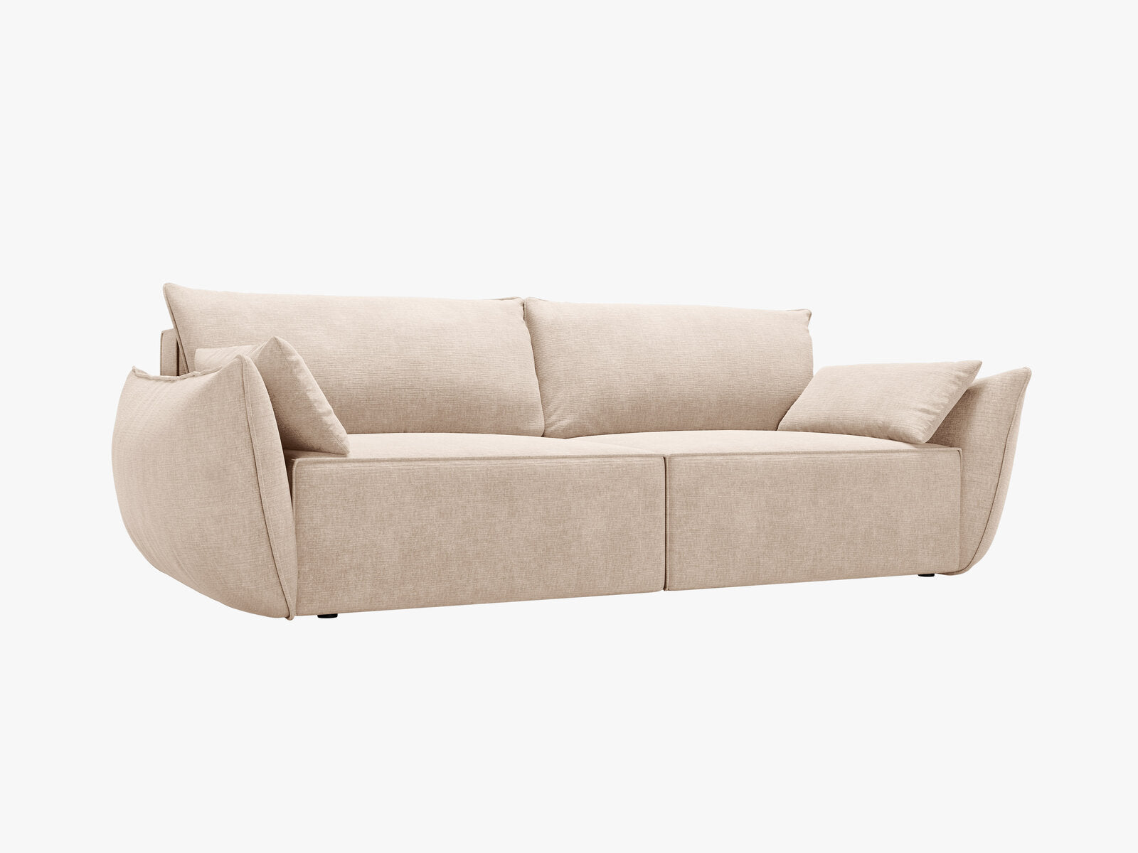 Micadoni Kaelle Sofa Mit Bettfunktion Und Stauraum Chenille Over The Horizon Beige