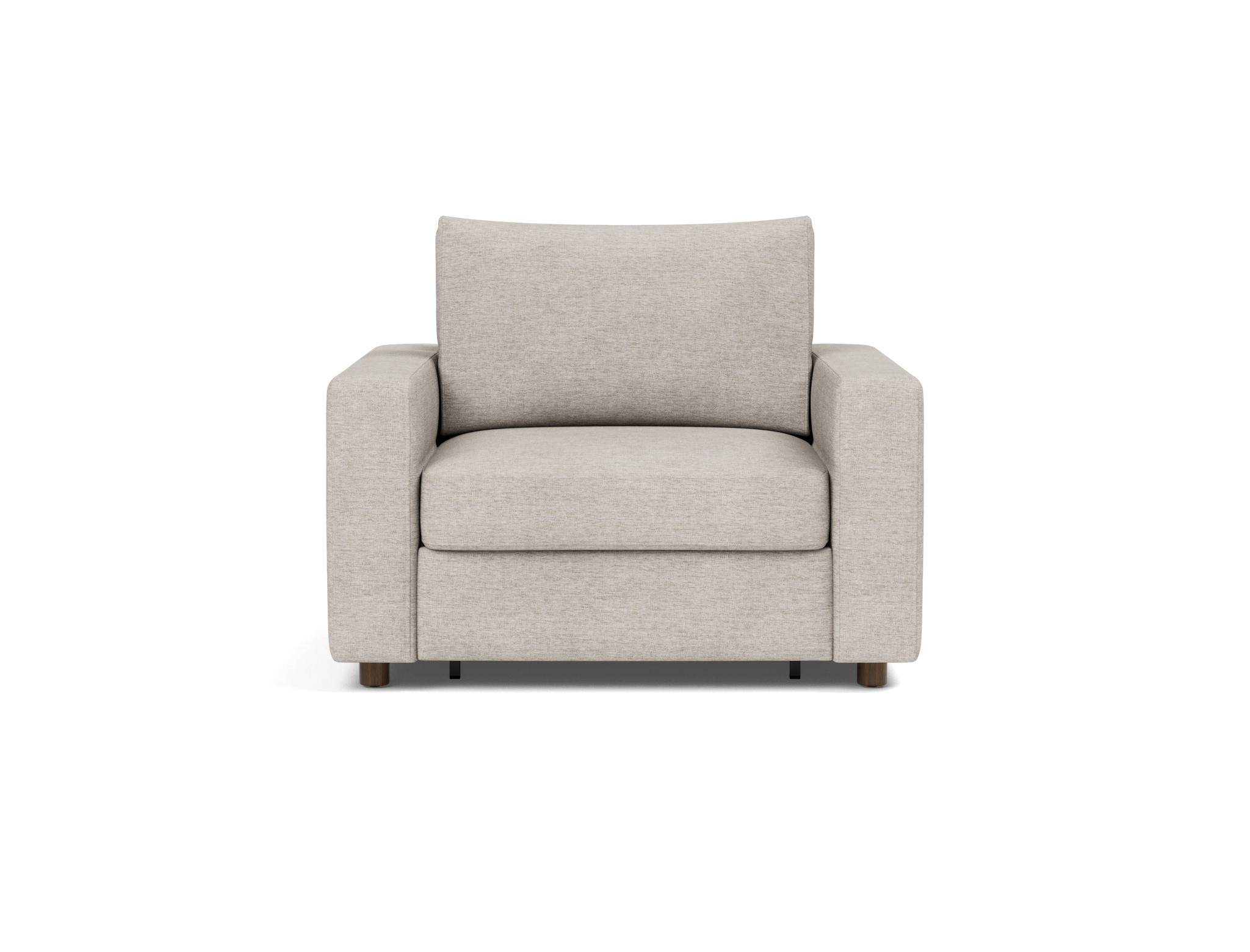 Schlafsessel Neah mit Standard-Armlehnen Chenille Yuveno 471-Sand
