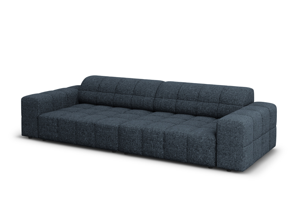 Cosmopolitan Design Sofa Chicago 4-Sitzer Chenille Haga Königsblau
