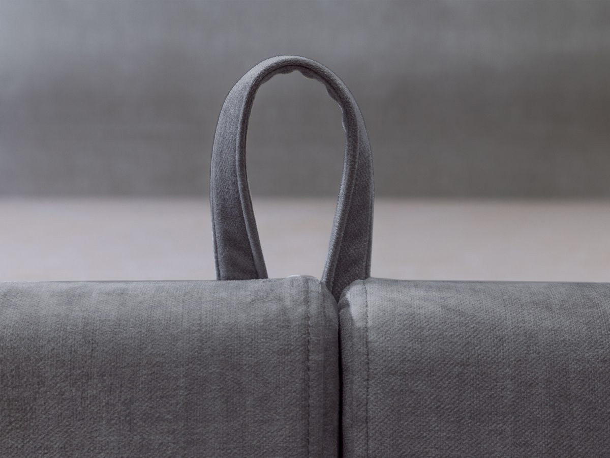 Bobochic Jade Polsterbett mit Bettkasten Stoff Dunkelgrau, Liegefläche 140 × 190 cm