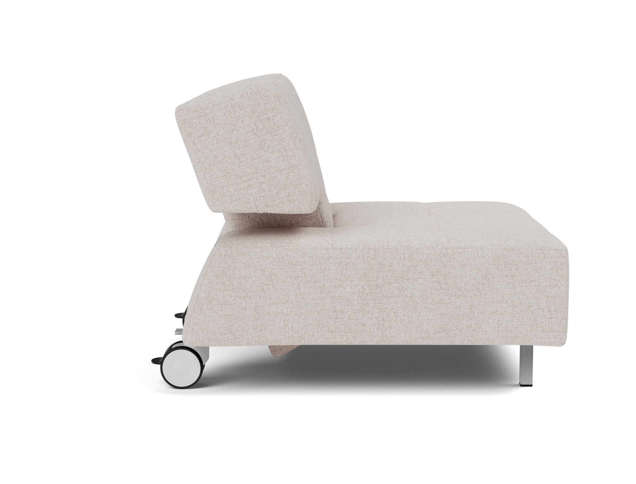 Sessel Long Horn D.E.L. Strukturierter Stoff Weda 300-Weda-Sand