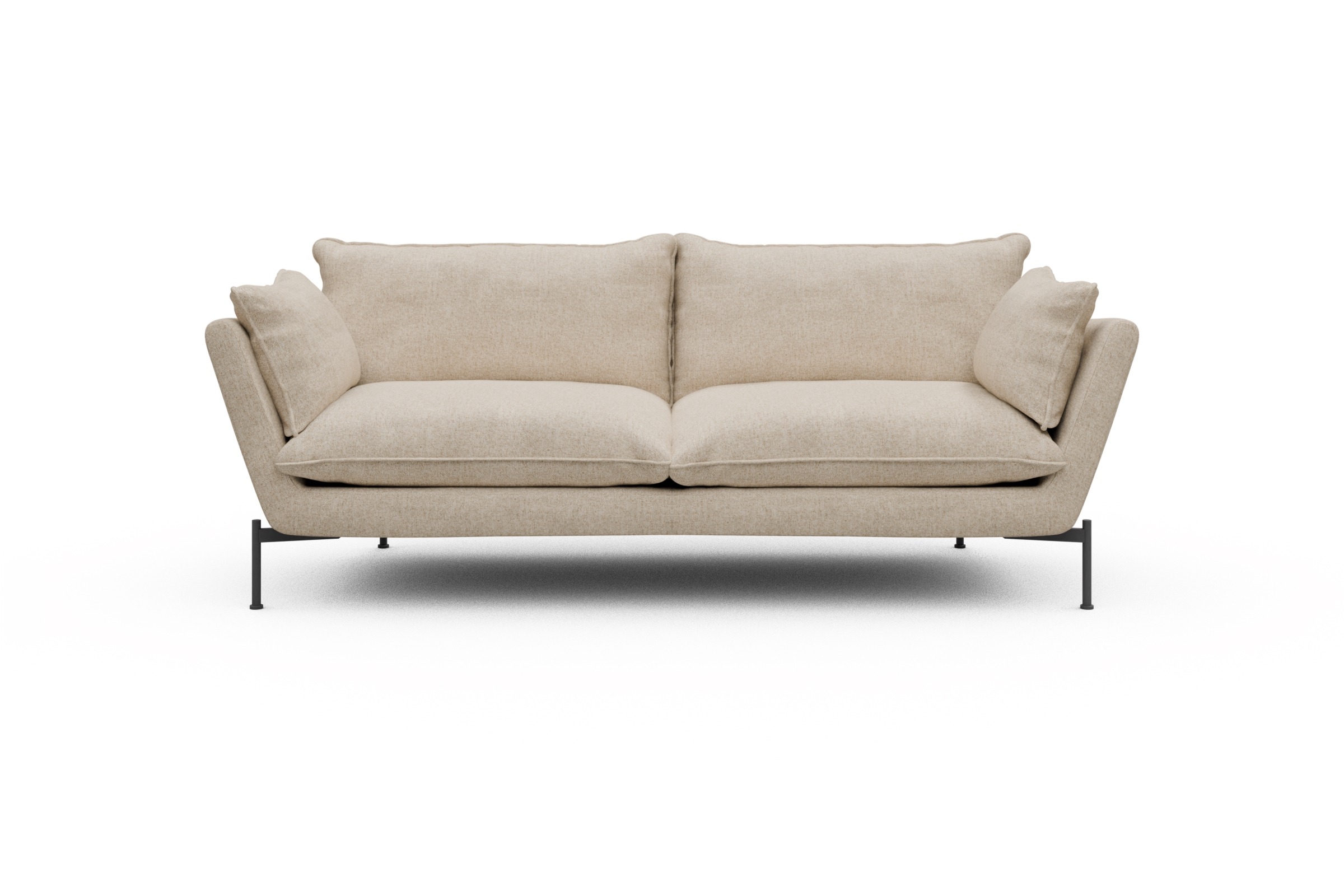 Skandi Home Sofa Anton PREMIUM 3-Sitzer Casone-Natural-Beige moebelfaktor