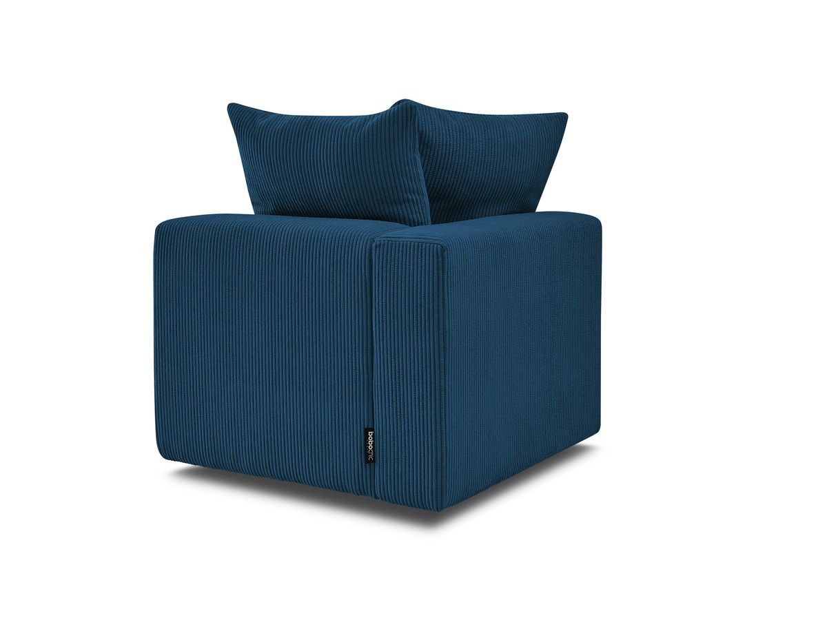 Bobochic Voltaire Eckmodul Cordsamt Dunkelblau Ecke links