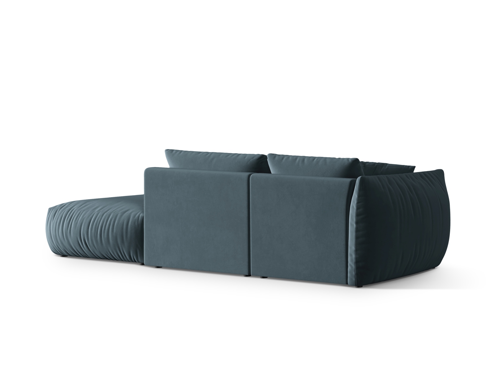 Micadoni Modulares Sofa Chris 3-Sitzer Rechts Samt Pastellblau