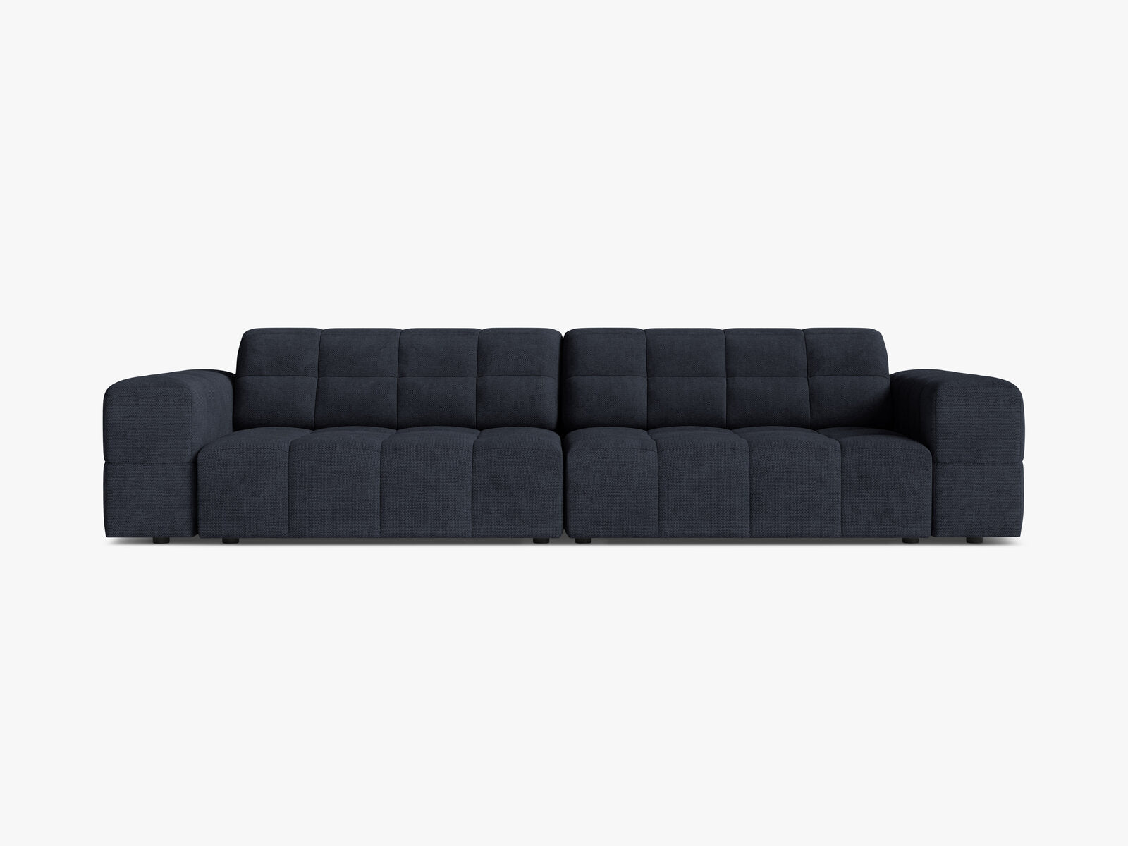 Micadoni Sofa Jennifer 4-Sitzer Chenille Eden Marineblau