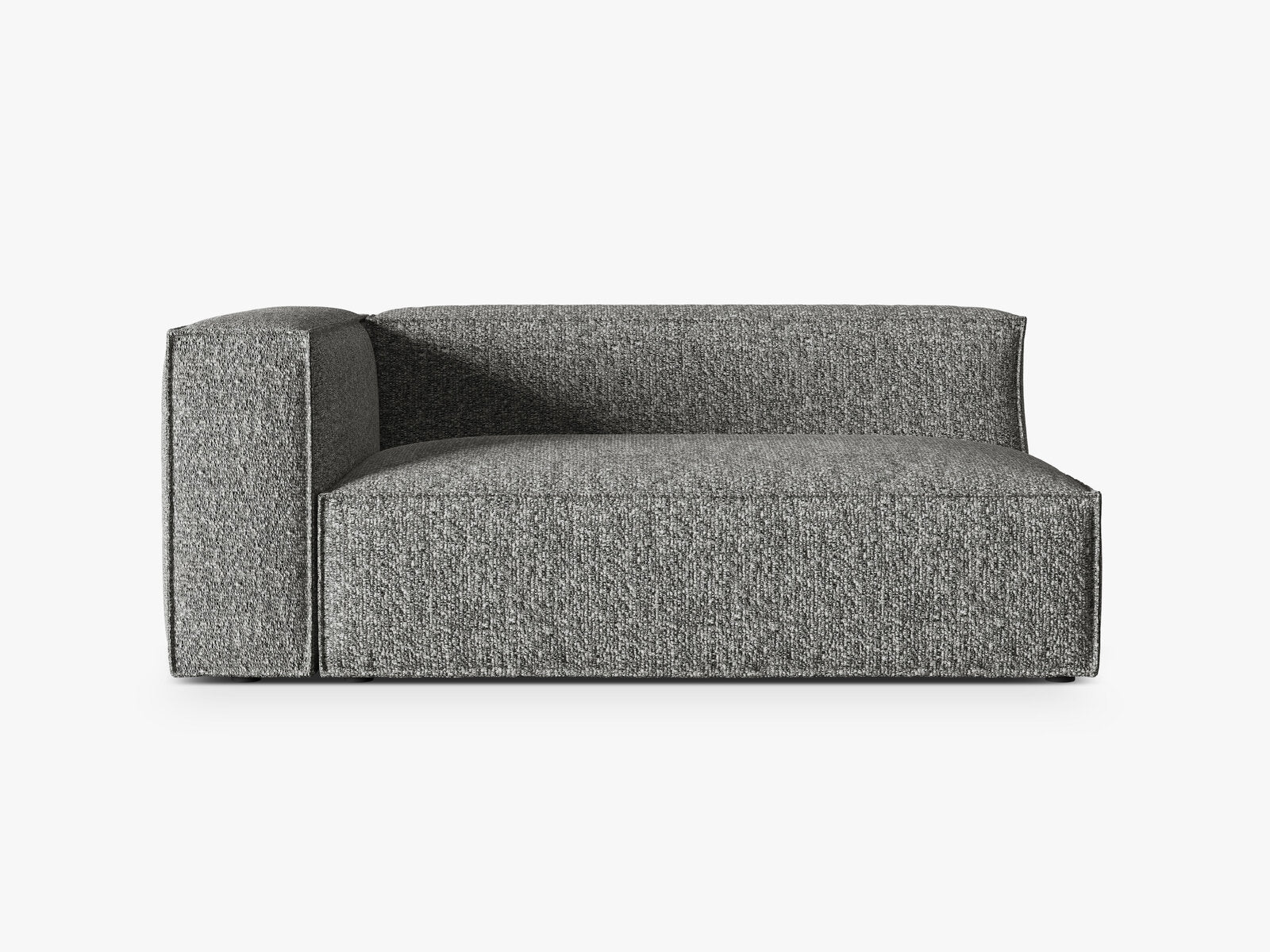 Micadoni Modul Nuria Groß 3-Sitzer Links Boucle Graphit