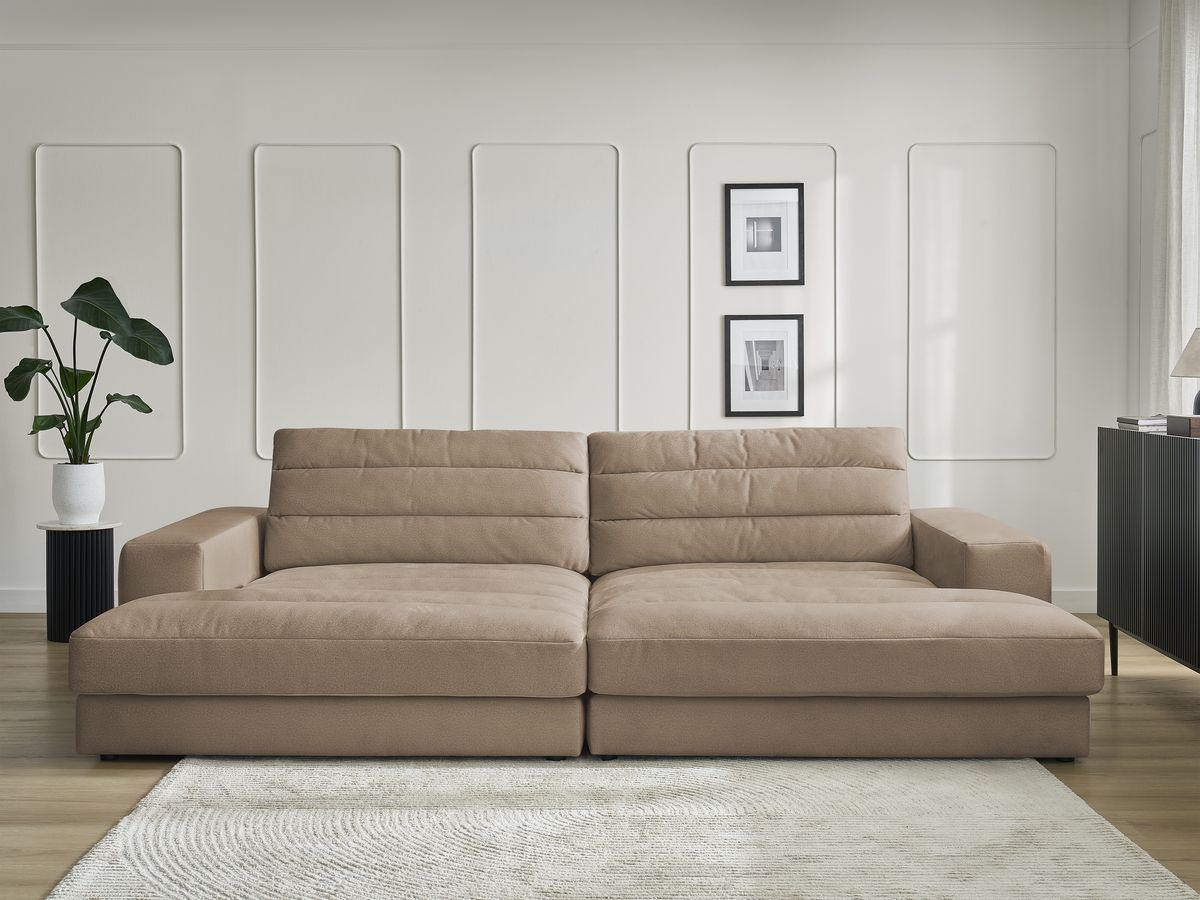 Bobochic Sierra Sofa 4-Sitzer Samt Taupe