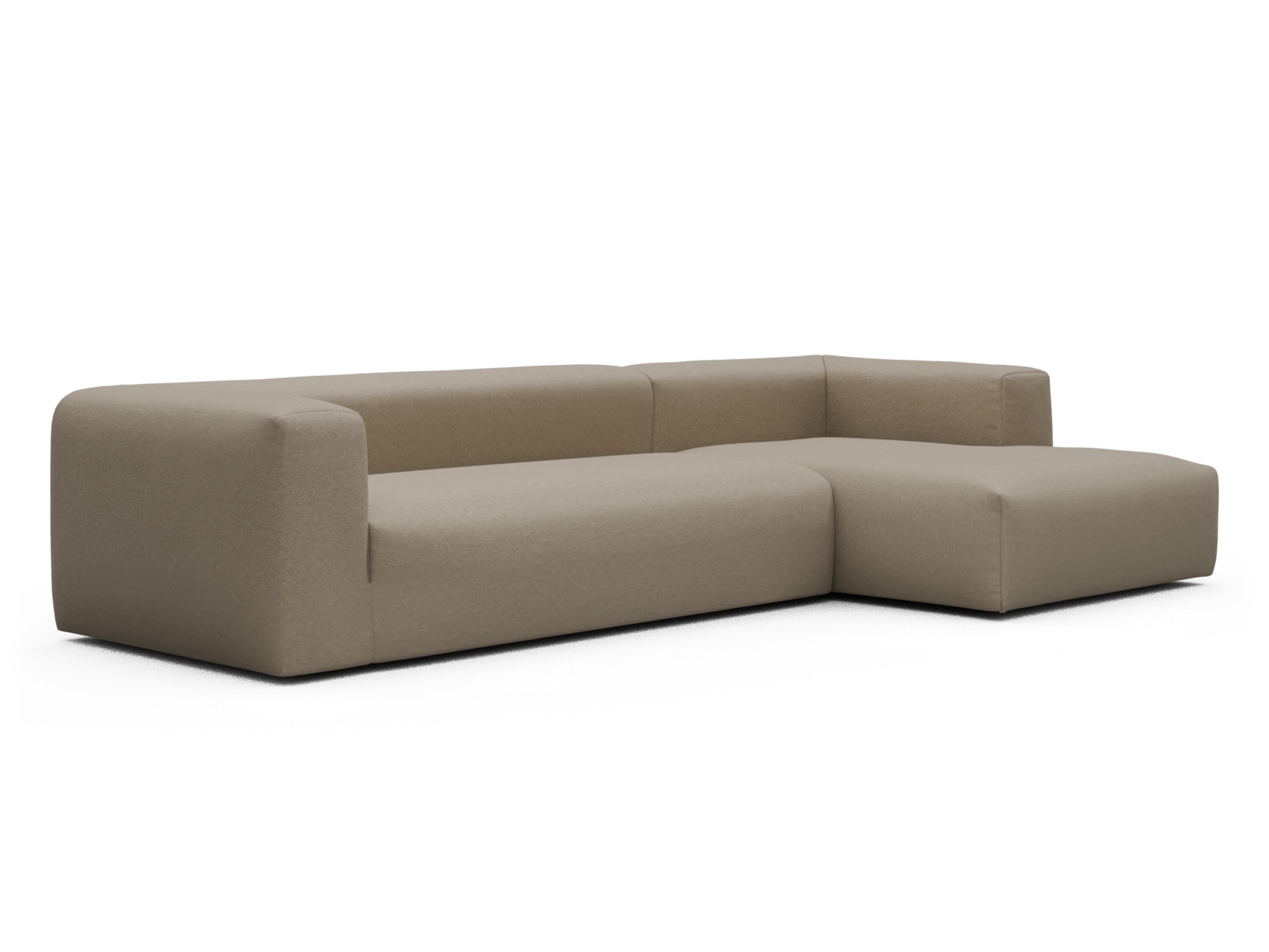 Skandi Home Ecksofa Fred Chaiselongue rechts mit 2,5-Sitzer Satya-Natural moebelfaktor