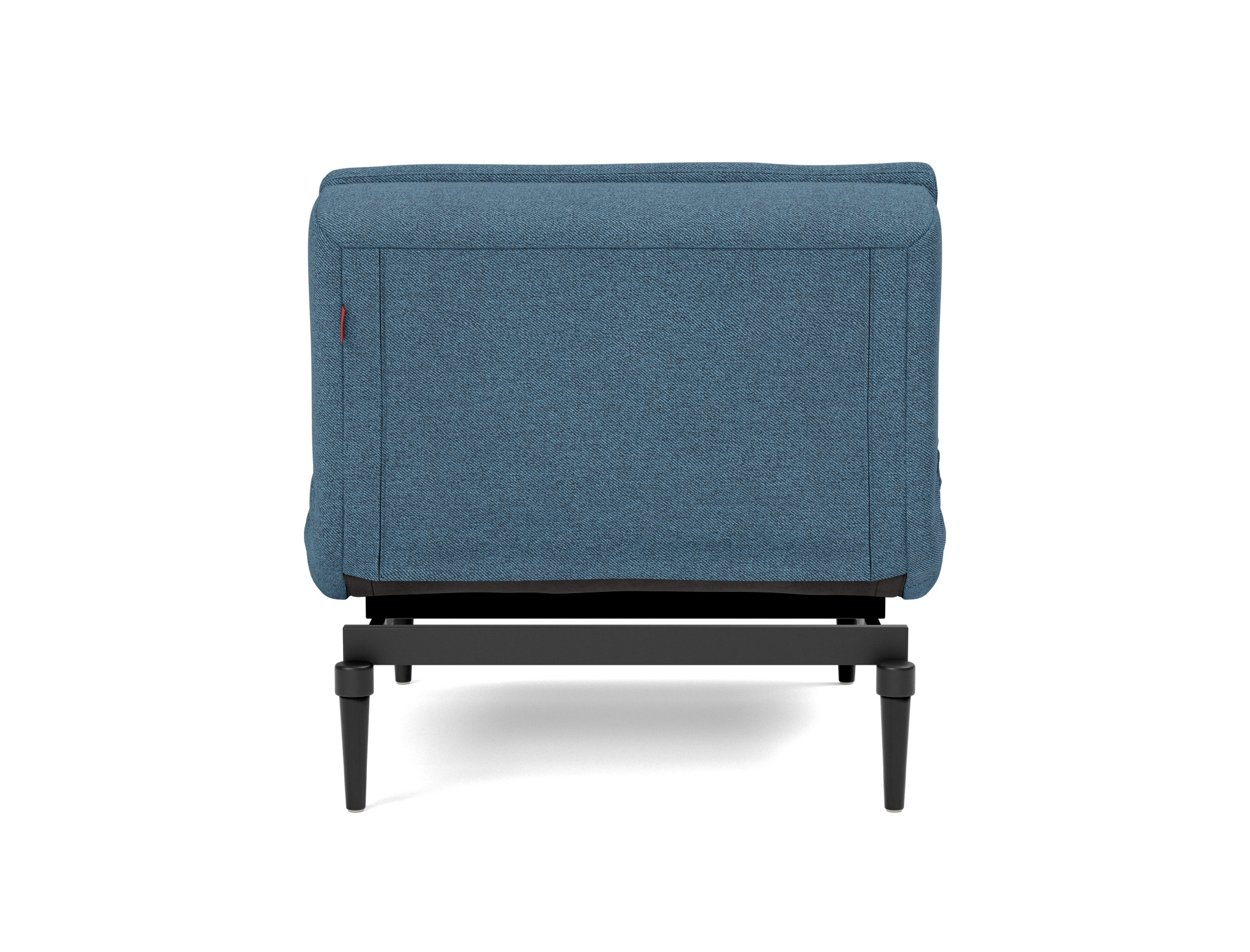Sessel Dublexo Strukturierter Stoff Weda 302-Weda-Blue Beine Styletto Eiche schwarz