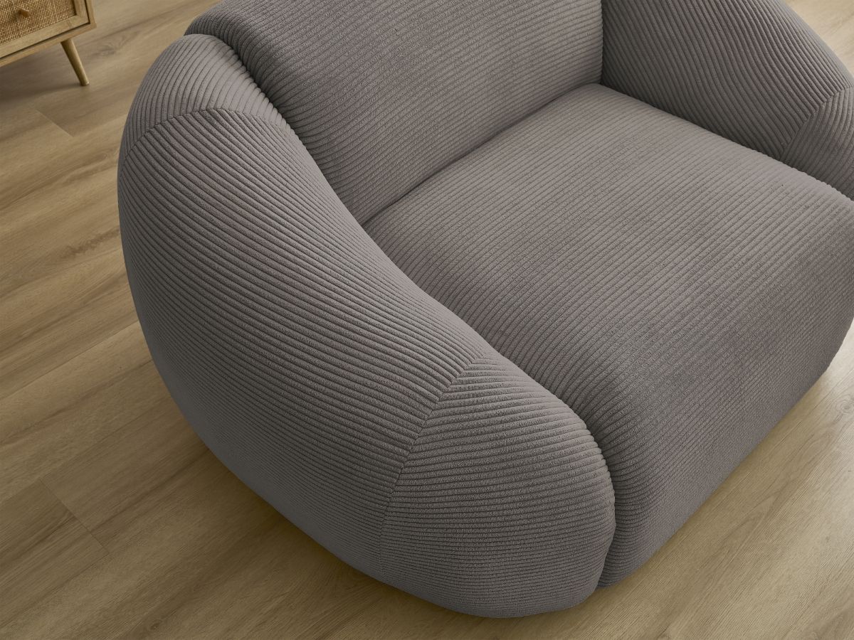 Bobochic Tina Sessel Cordsamt Taupe