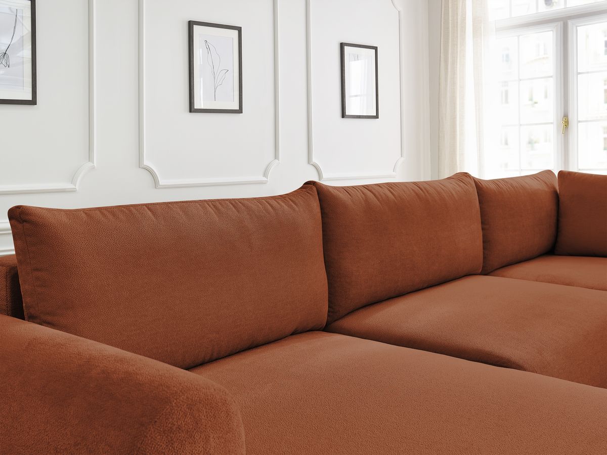 Bobochic Lucien Wohnlandschaft Stoff Orange Ecke links