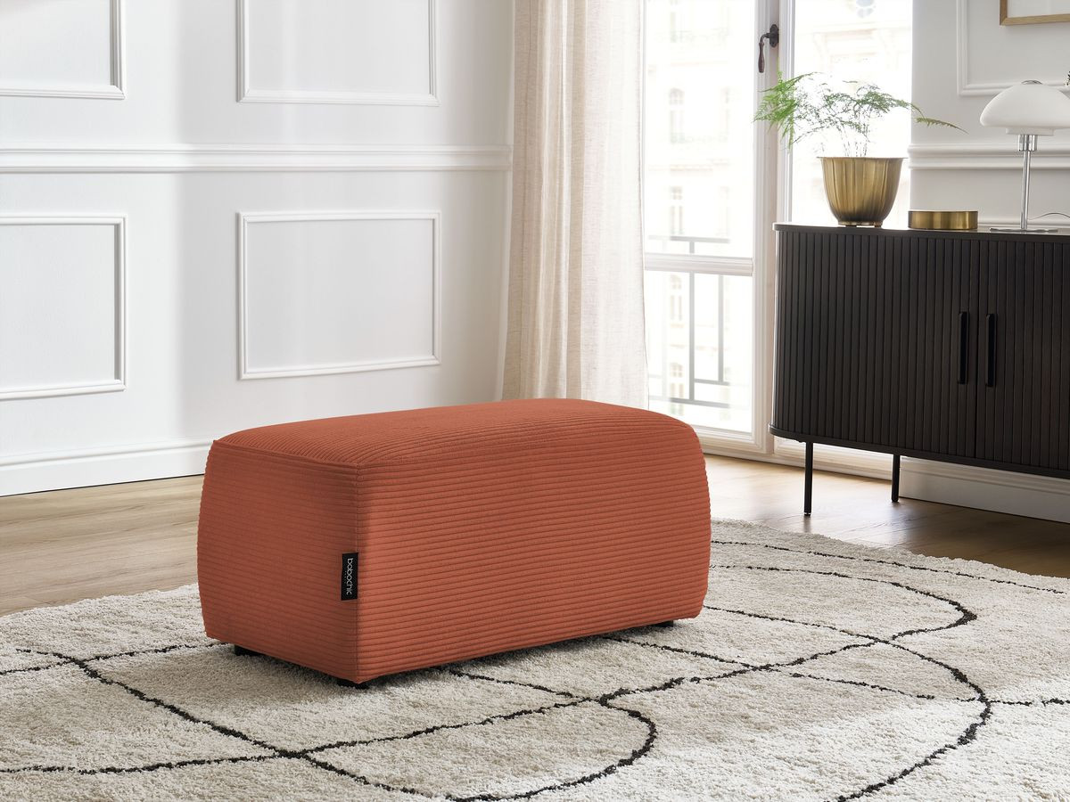Bobochic Atilla Pouf Cordsamt Orange