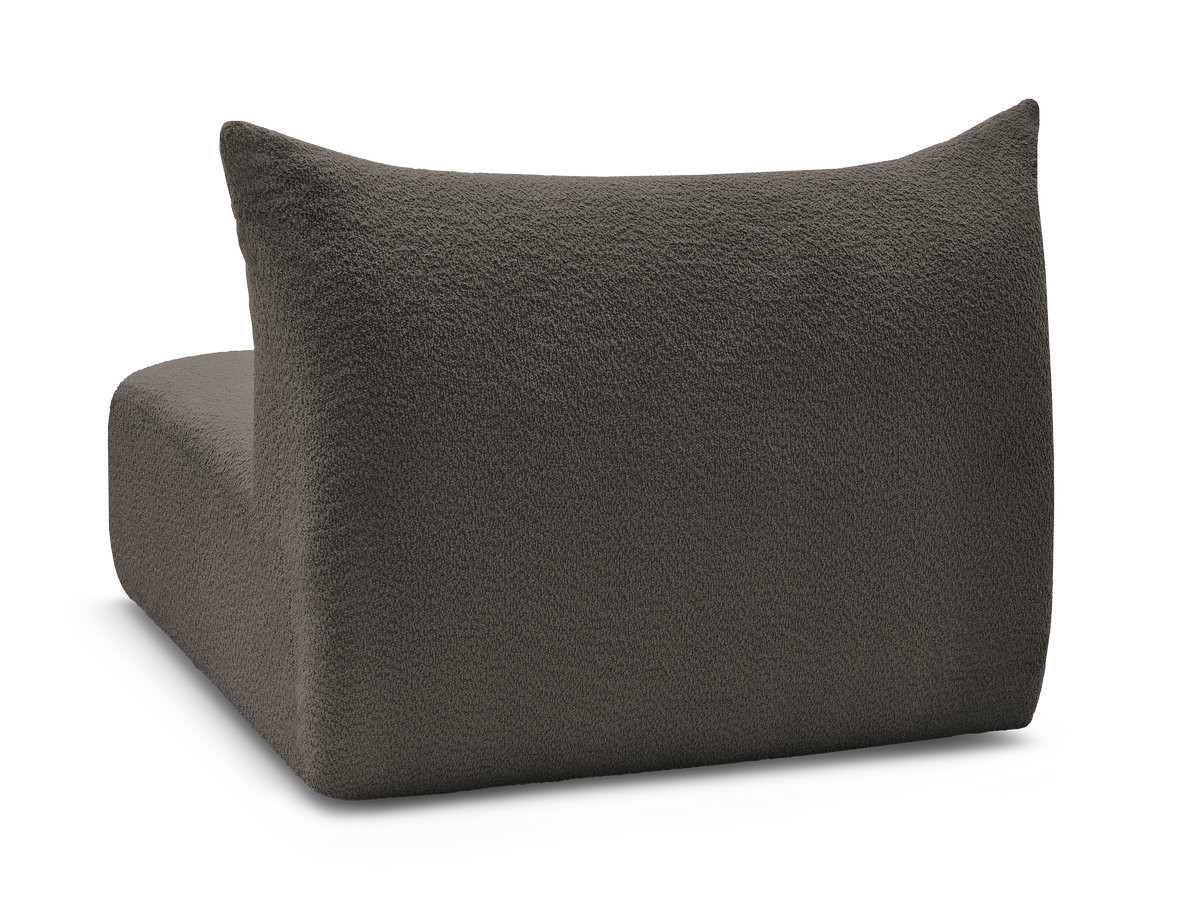 Bobochic Azra Sofamodul 2-Sitzer 120 × 112 cm Bouclé-Stoff Braun