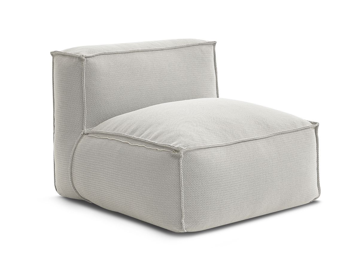 Bobochic Biarritz Sofamodul 1-Sitzer Melange-Stoff Beige