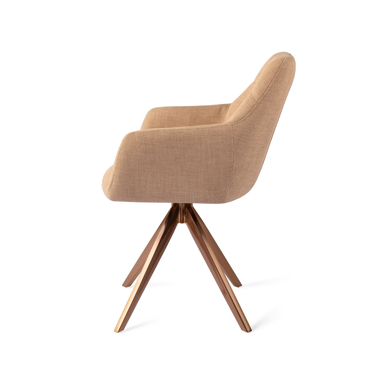 Jesper Home Esszimmerstuhl Noto Toasted-Toffee Turn Rosa