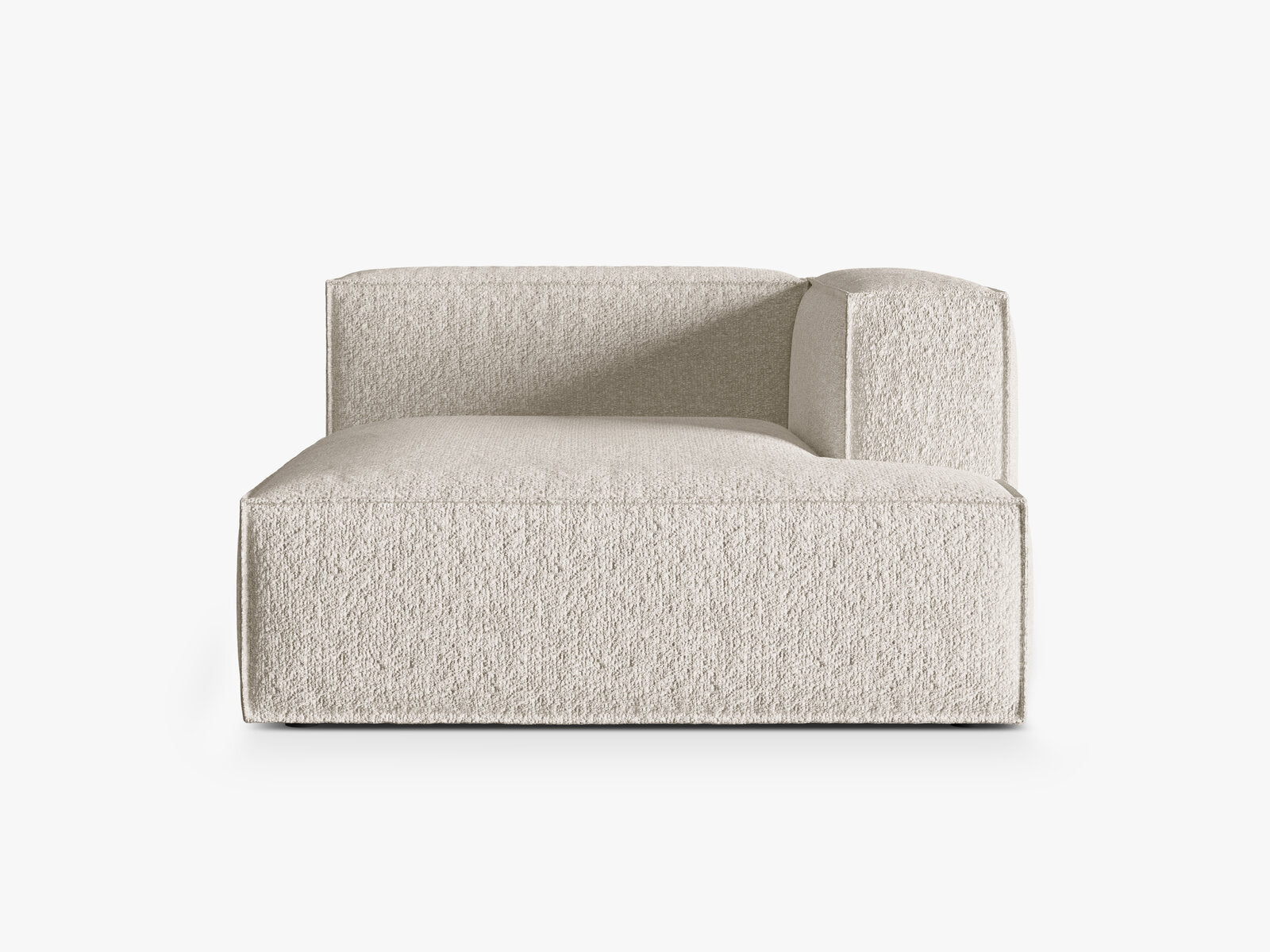 Micadoni Recamiere Nuria 1-Sitzer Rechts Boucle Beige