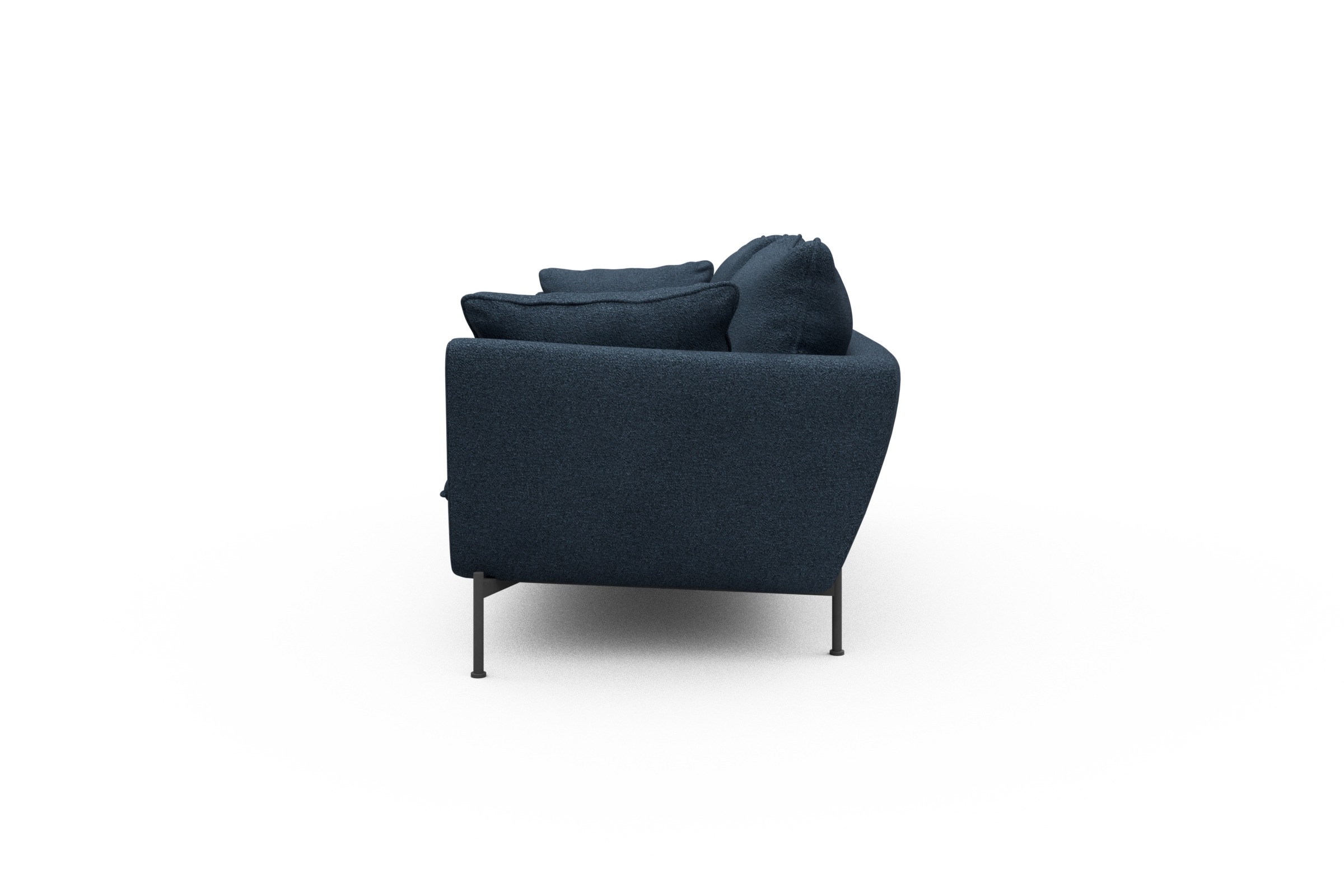 Sofa Anton PREMIUM 3-Sitzer Boucle-Blue