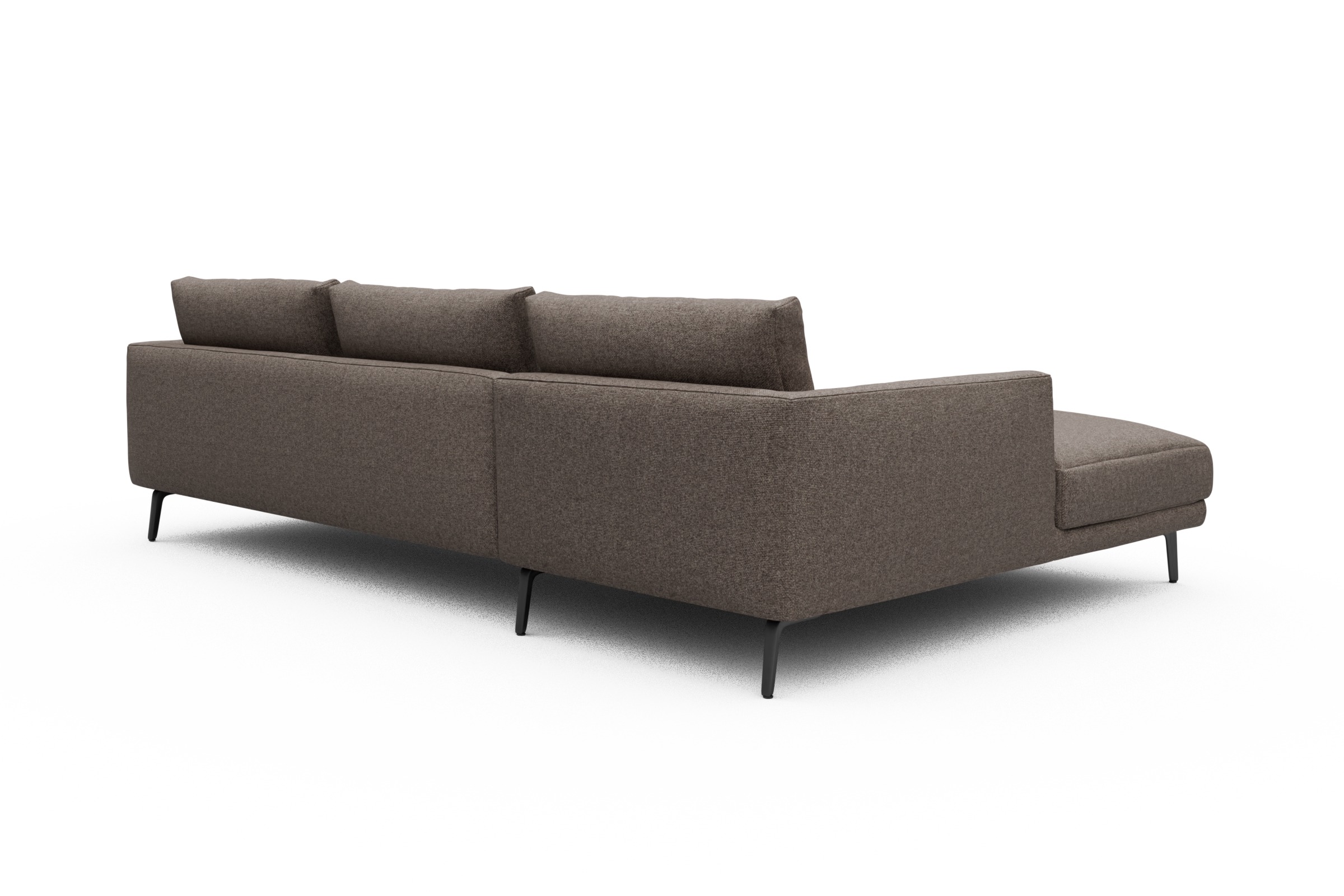 Ecksofa Karl Chaiselongue links mit 2,5-Sitzer Sama-Stone