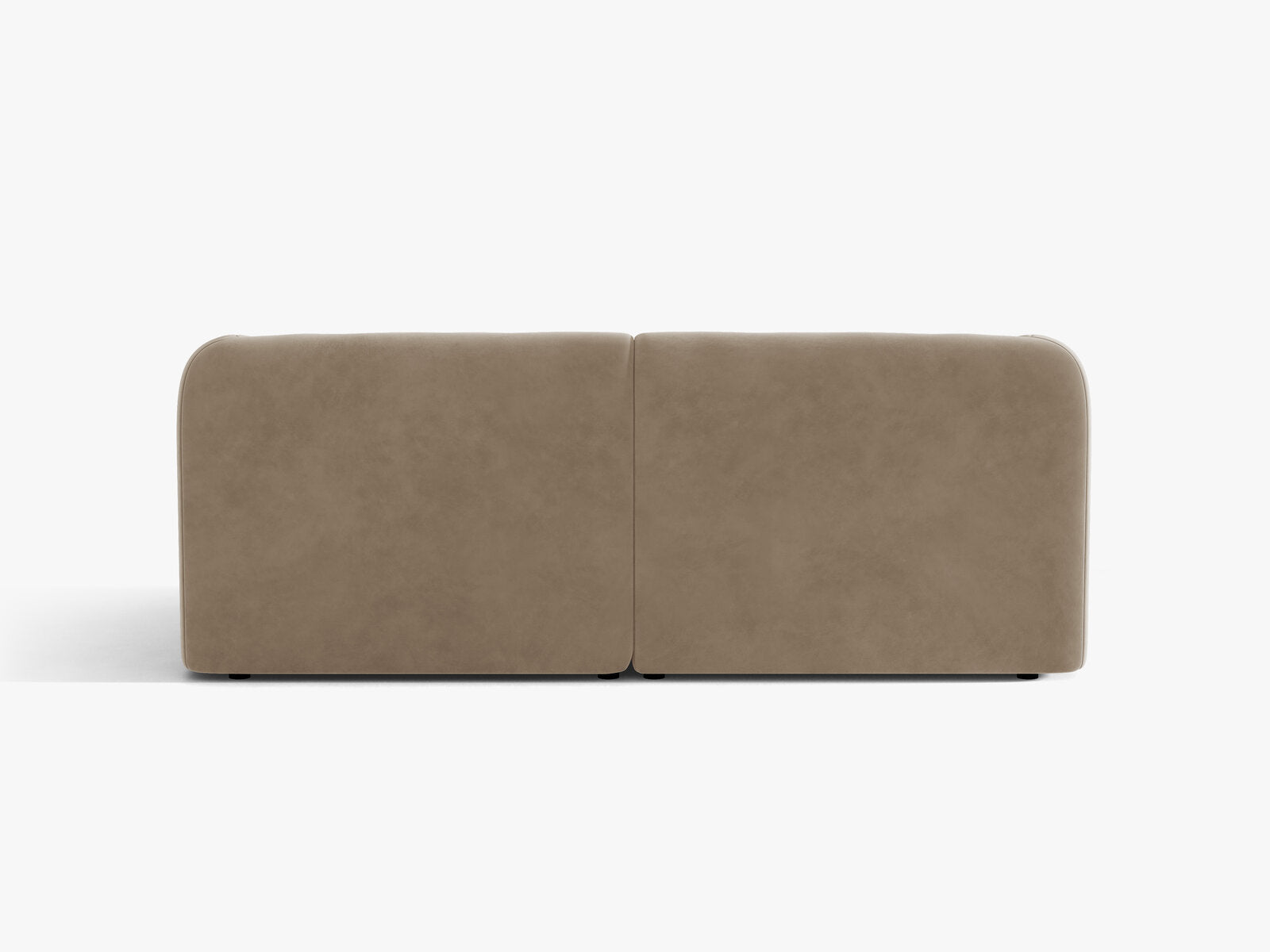 Micadoni Sofa Miley 2-Sitzer Samt Bluvel Cappuccino