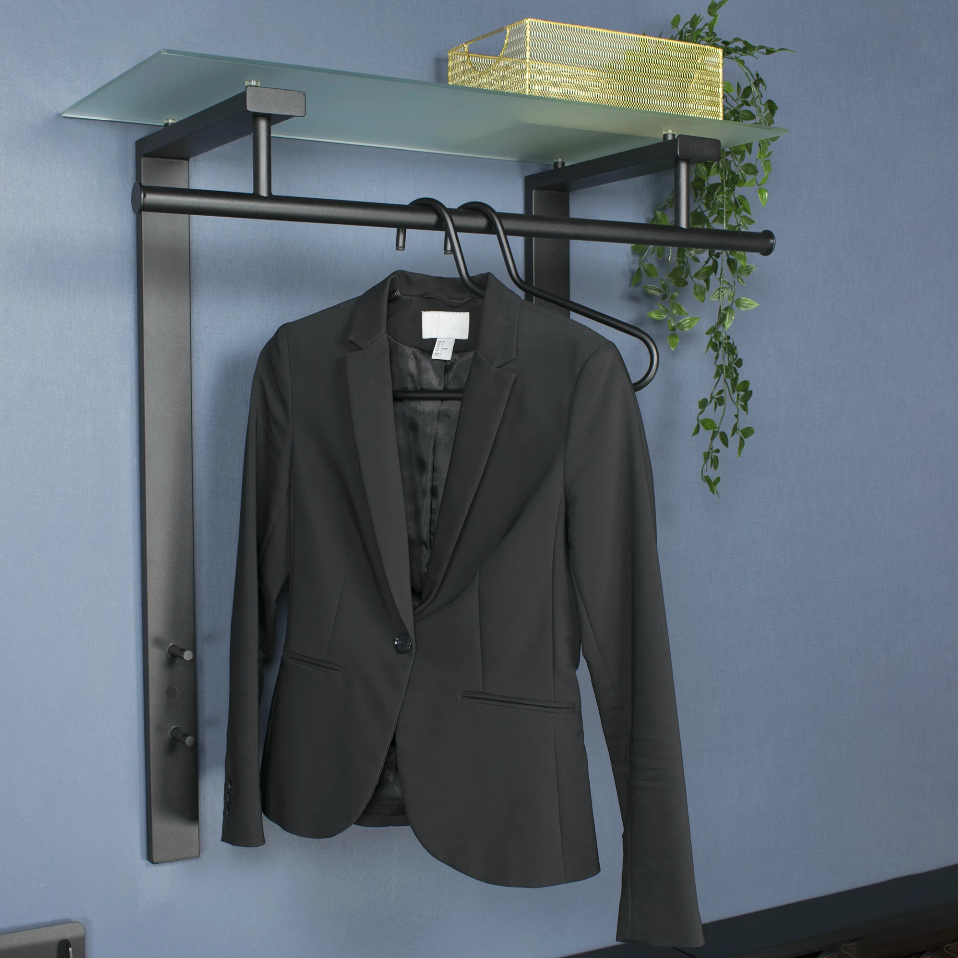Spinder Design Dutch Wandgarderobe Schwarz