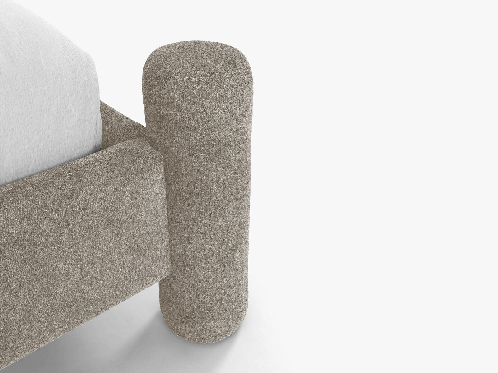 Micadoni Vera Bett mit Kopfteil Chenille Perfect Harmony Beige 140x200