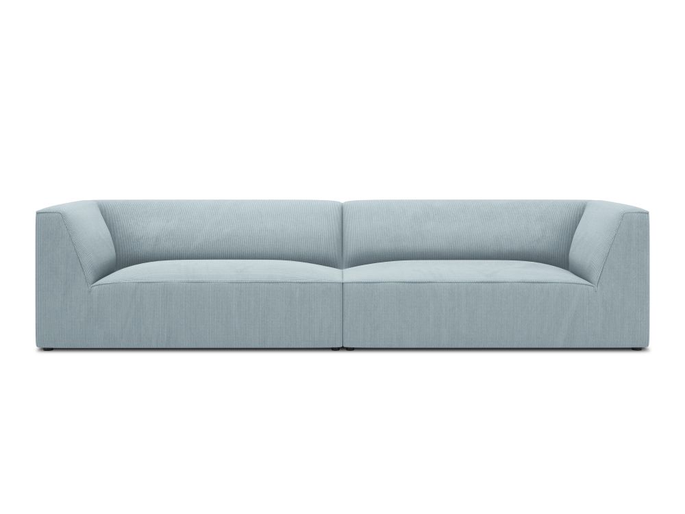 Cosmopolitan Design Sofa Siena 4-Sitzer Kord Scala Hellblau