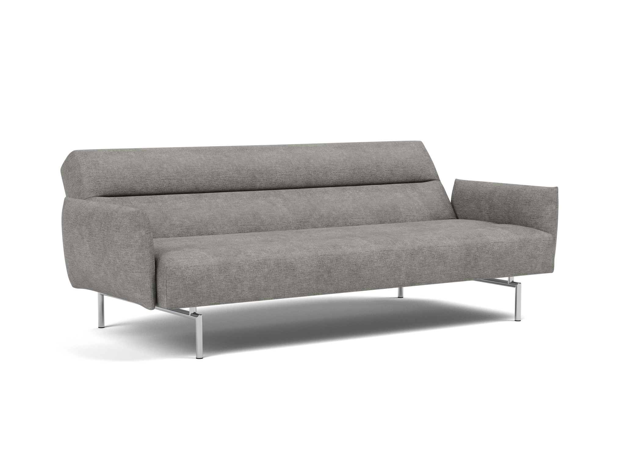 Schlafsofa Jillis mit Armlehnen Flachgewebe Avella 282-Warm-Grey