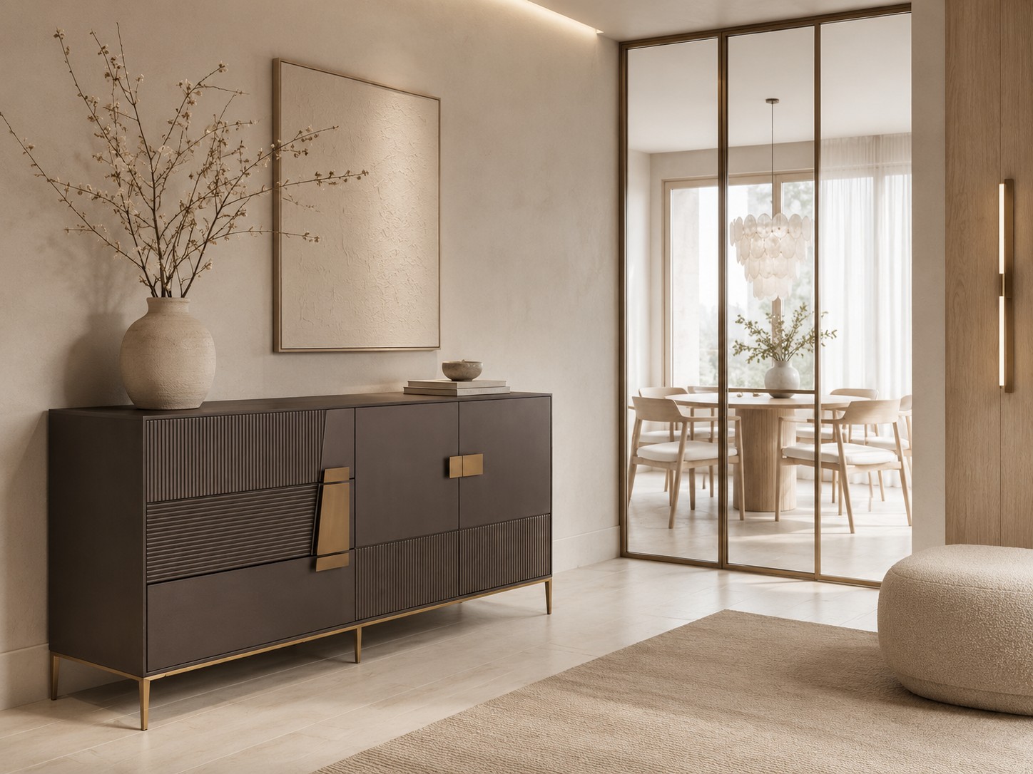 Livin Hill Sideboard Stilig 160 cm Dunkelgraphit