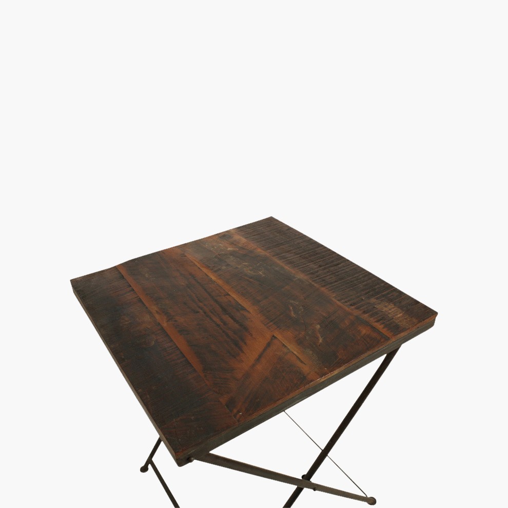 Raw Materials Klapptisch Factory Recyclingholz 76cm
