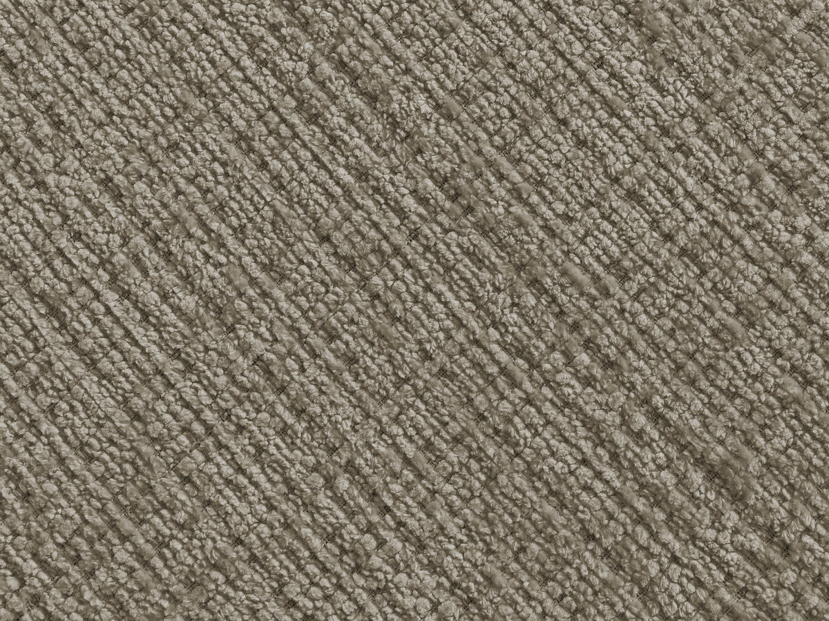 Bobochic Denise Schlafsofa 3-Sitzer mit Bettkasten und Pouf Strukturstoff Taupe