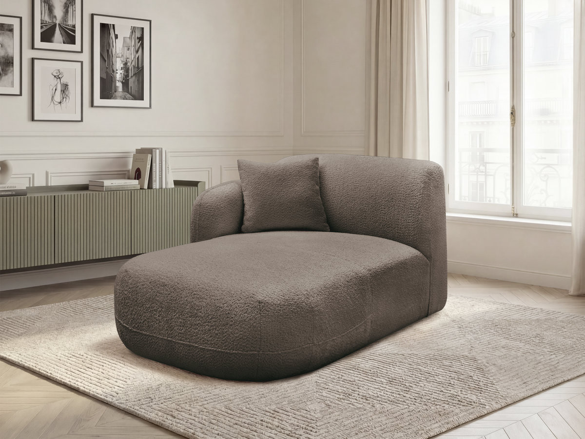 Bobochic Anda Méridienne-Modul Chenille Taupe Ecke links