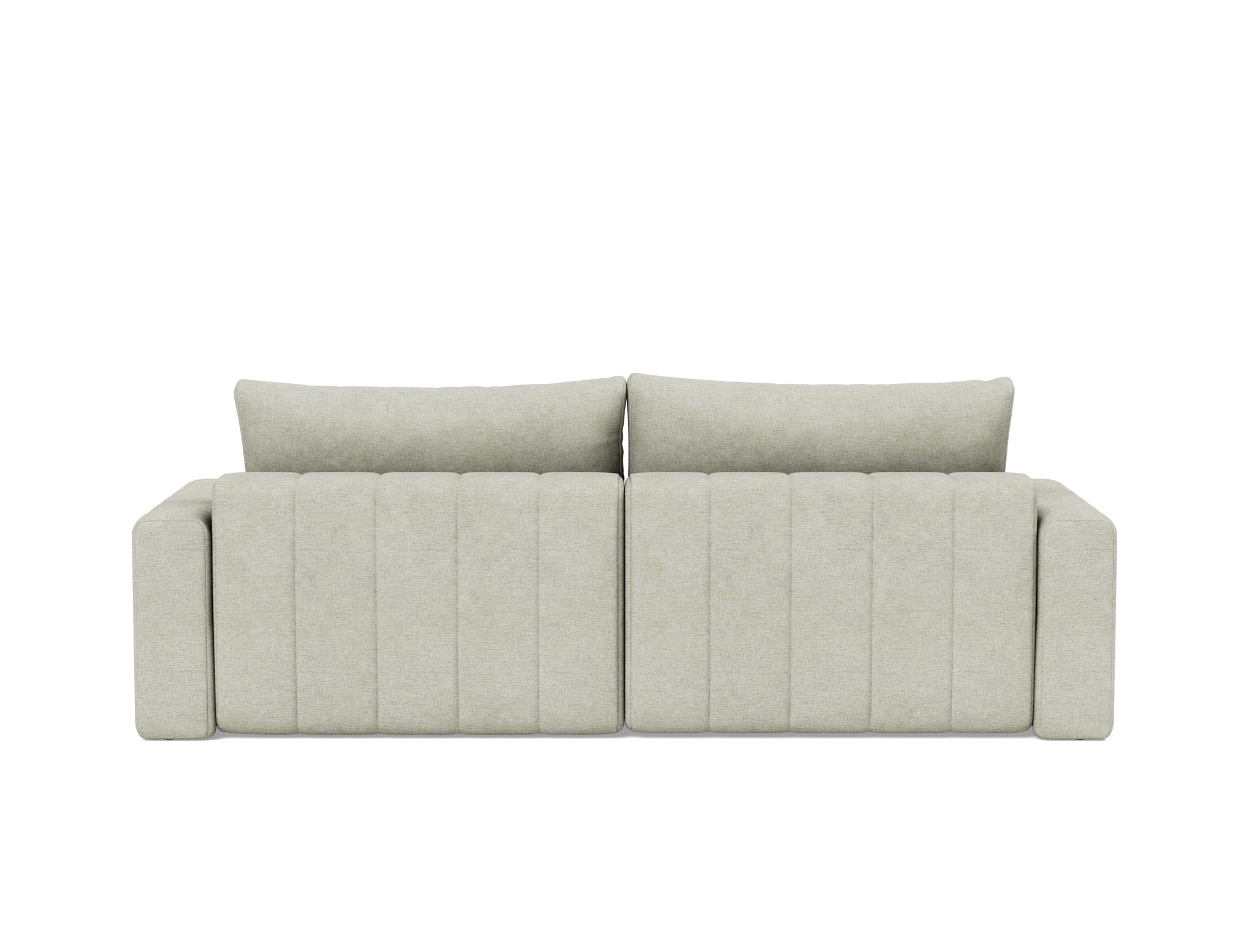Schlafsofa Akello mit Chaiselongue und Armlehnen Flachgewebe Avella 280-Sand