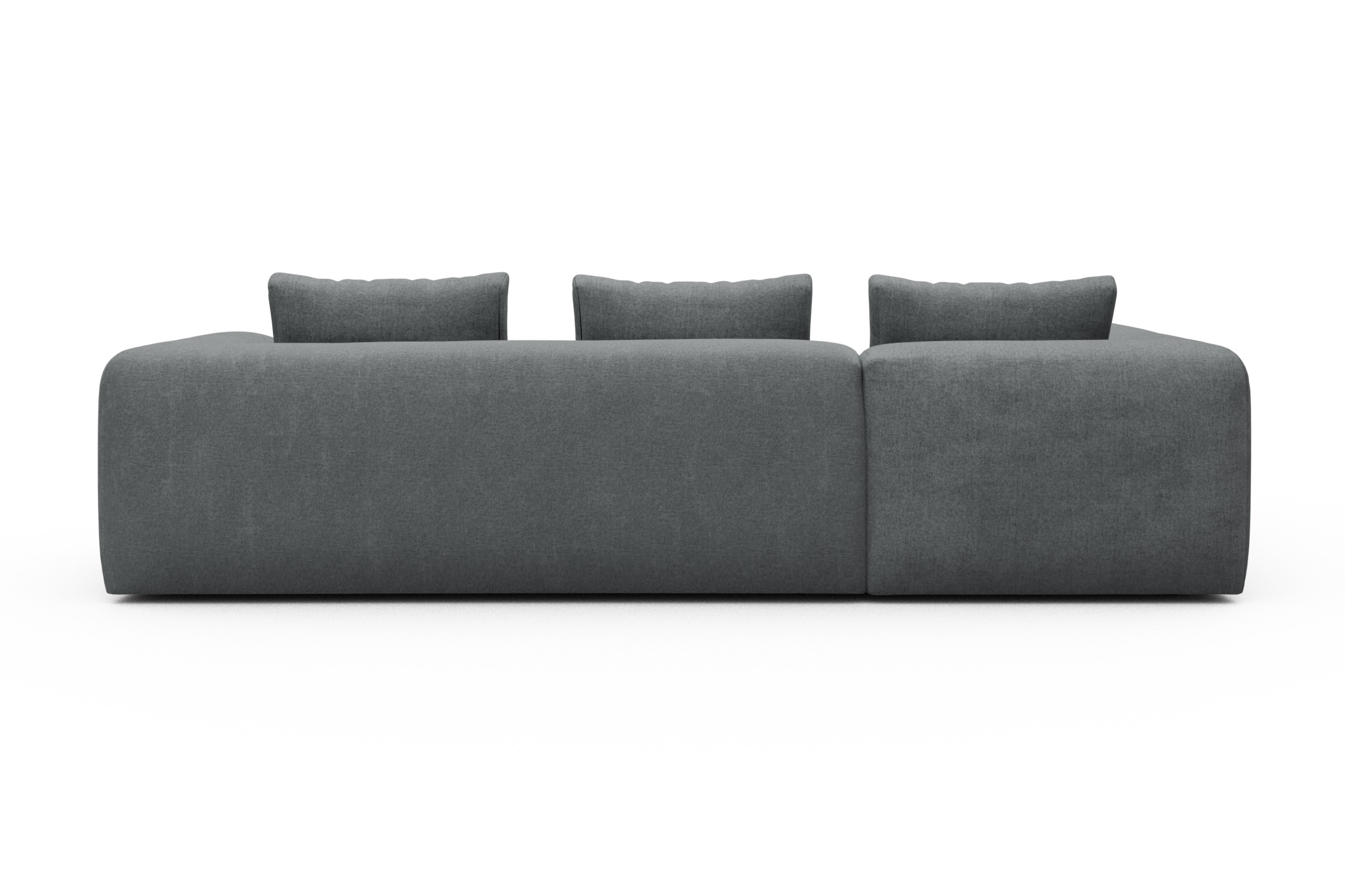 Ecksofa Fred 2x 2,5-Sitzer links offen Casone-Gravel-Grey