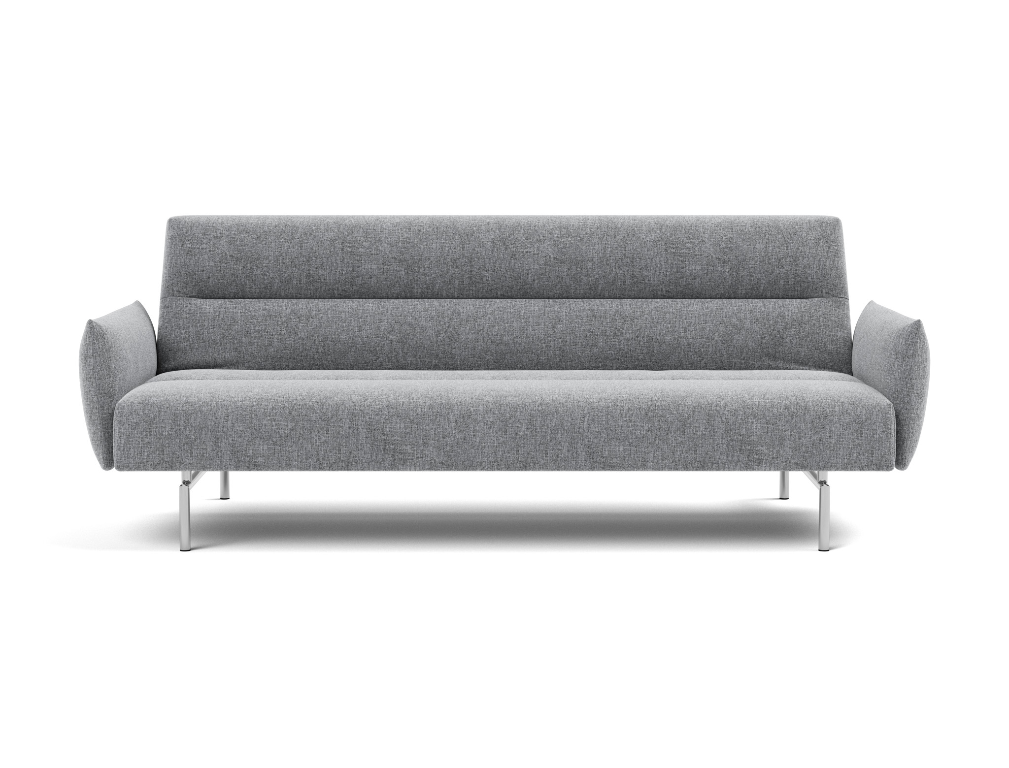 Schlafsofa Jillis mit Armlehnen Strukturierter Stoff Twist 565-Granite