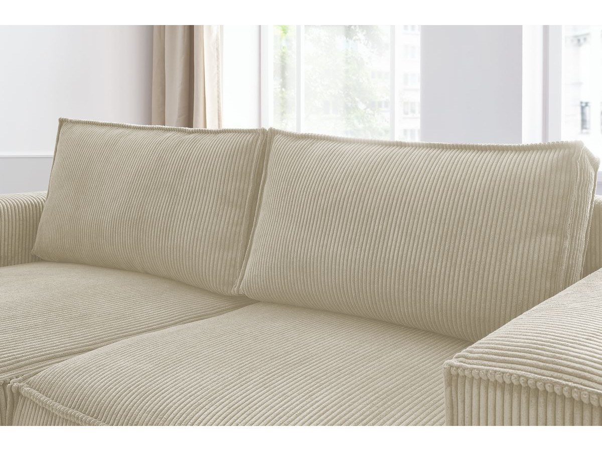 Bobochic Nihad Ecksofa Cordsamt Beige Ecke links