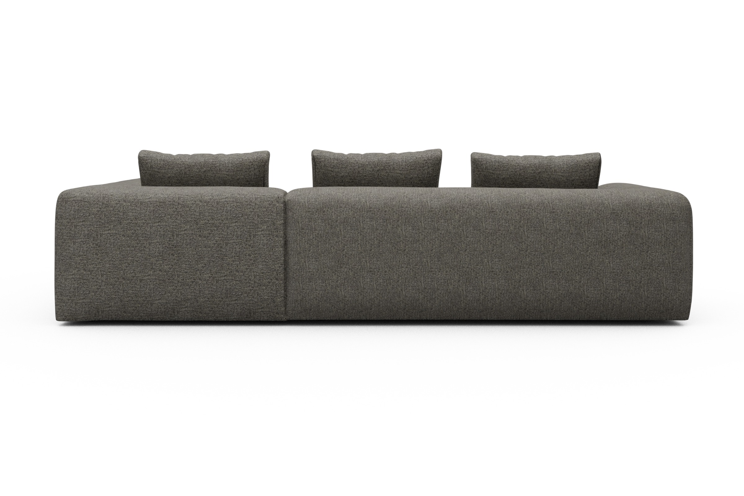 Ecksofa Fred Relax-Ecke rechts mit 2,5-Sitzer Carreno-Sepie-Brown