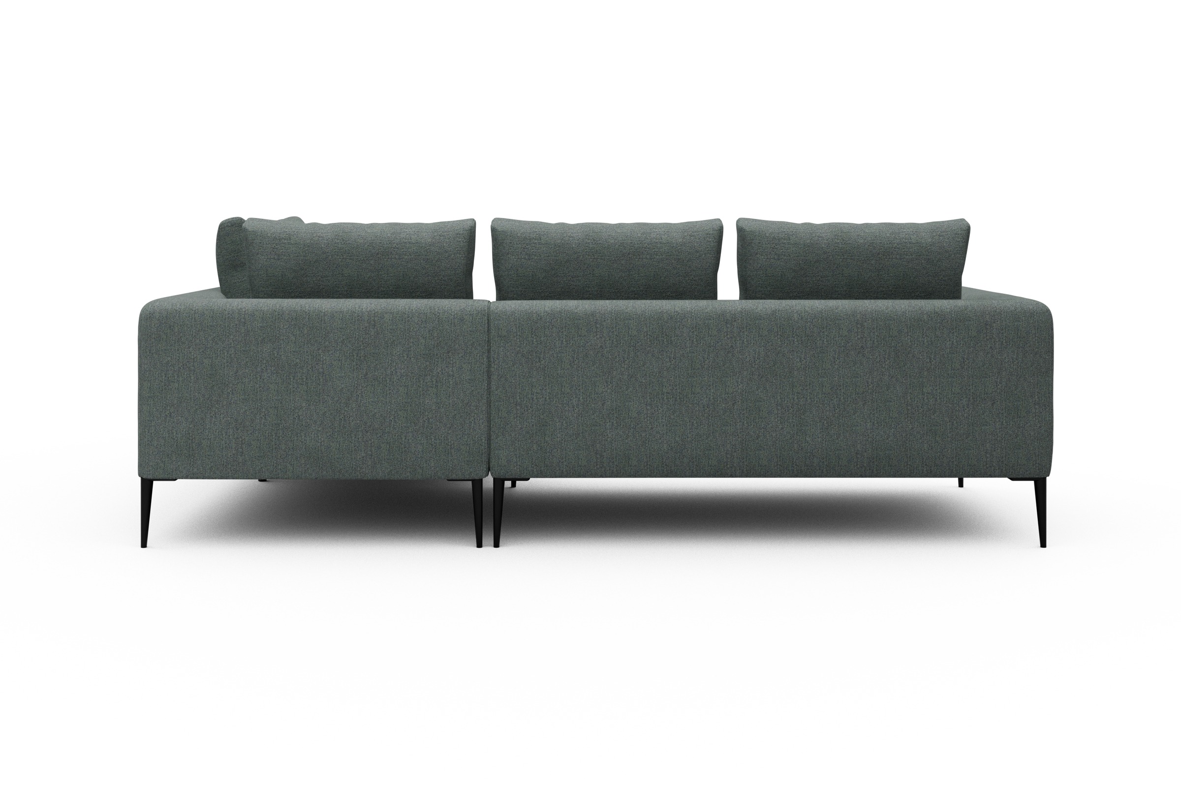 Ecksofa Paul Relax-Ecke rechts mit 2-Sitzer Carreno-Ice-Blue