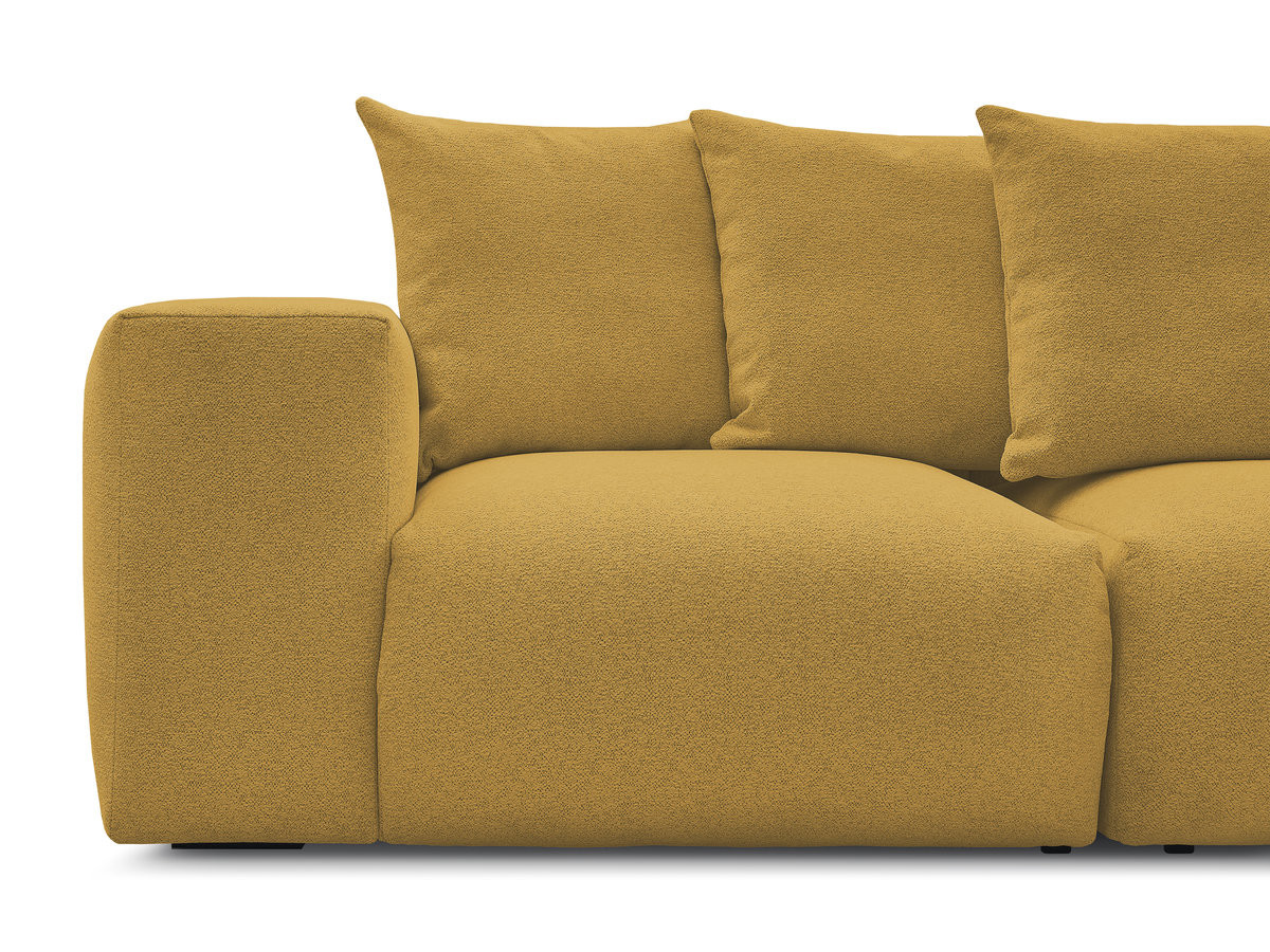 Bobochic Voltaire Sofa 3-Sitzer 248 × 100 cm Melange-Stoff Gelb
