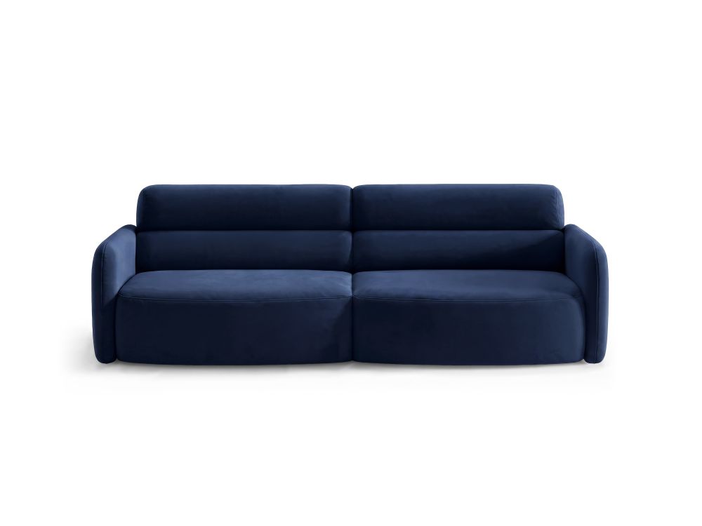 Cosmopolitan Design Sofa Malmo 4-Sitzer Samt Bluvel Königsblau