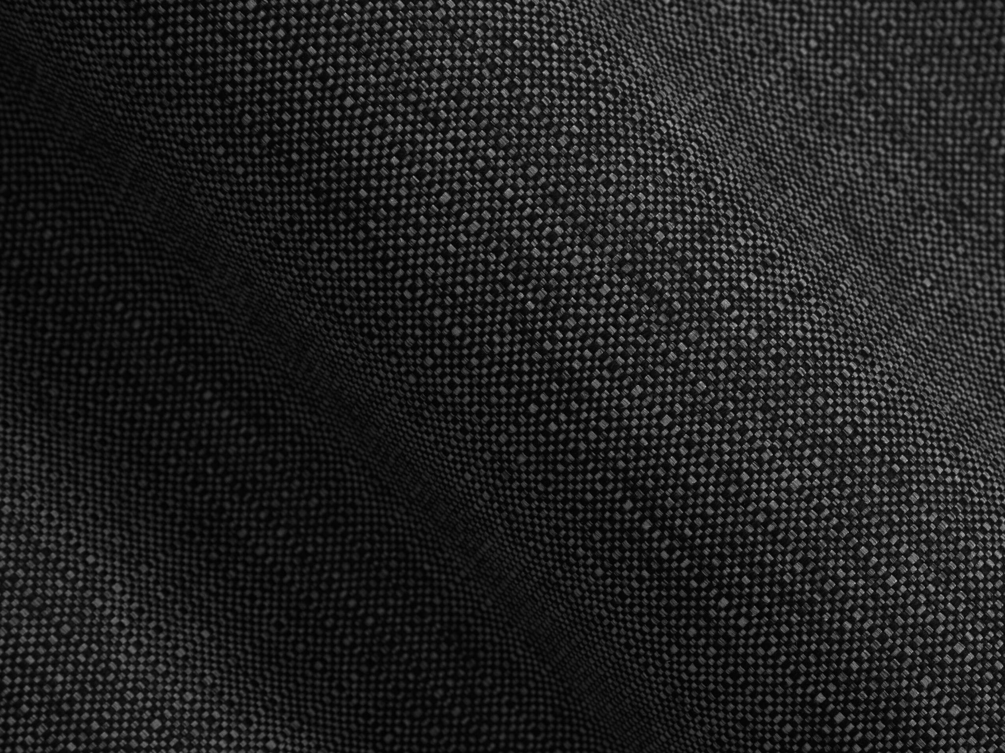 Micadoni modulares Sofa Pola 2-Sitzer Strukturierter Stoff Babel Schwarz