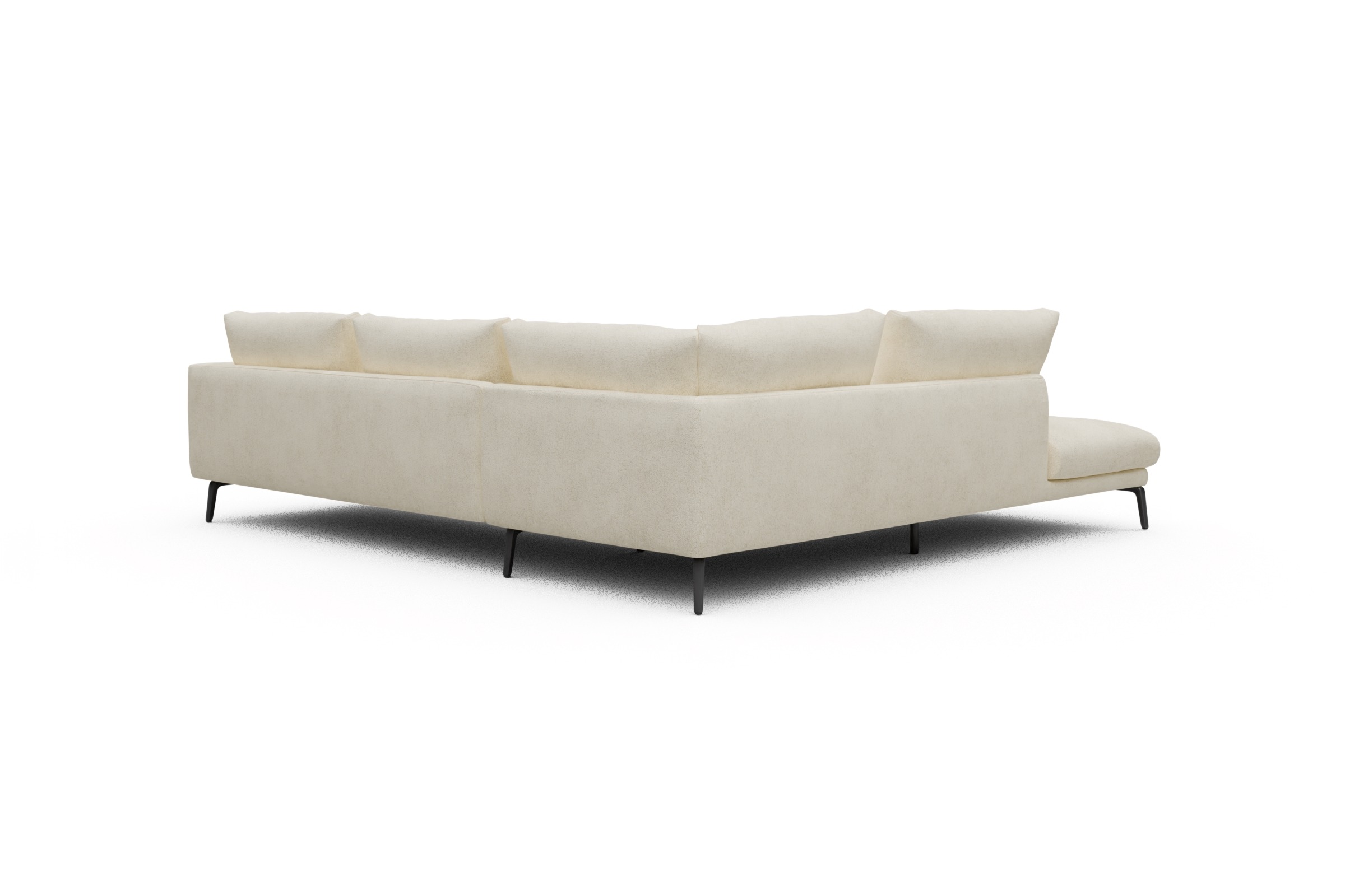 Ecksofa Karl Relax-Ecke links mit 2,5-Sitzer Boucle-Off-White