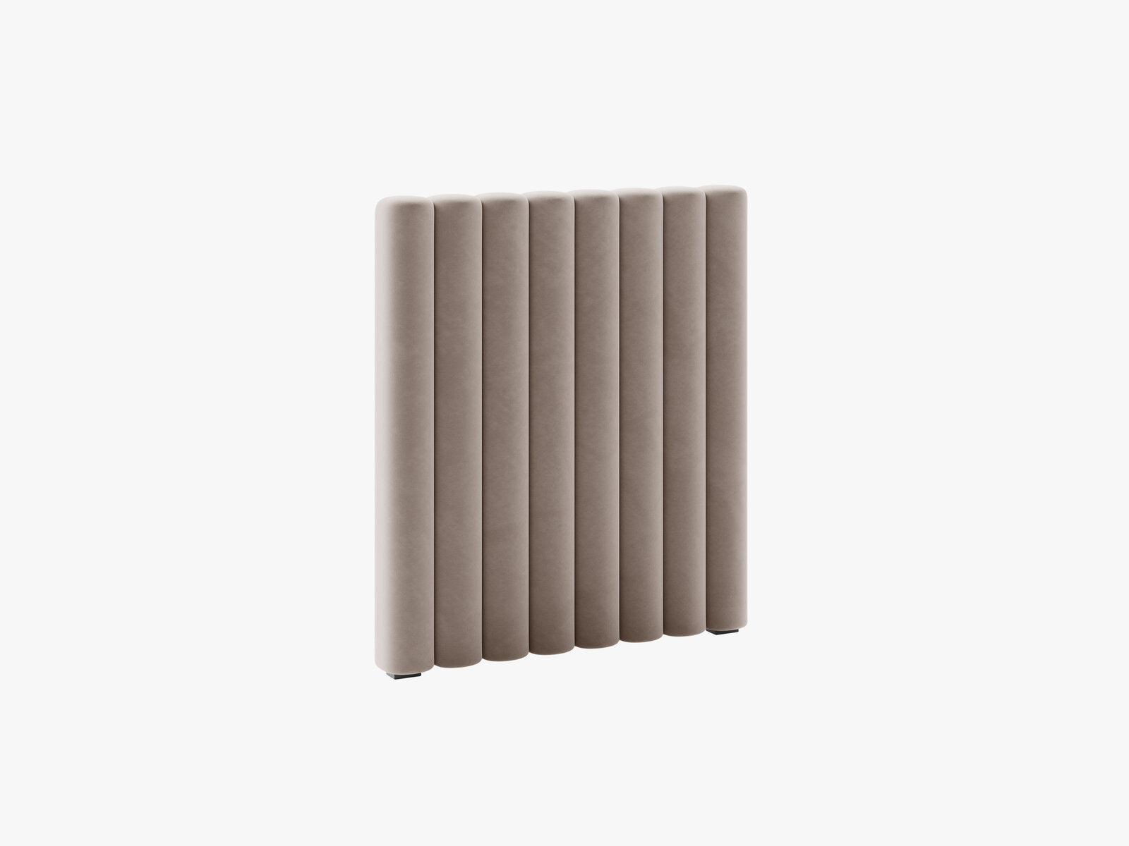 Micadoni Mistero Samtiger Kopfteil 80 cm Samt Paris Warmes Grau 80x95