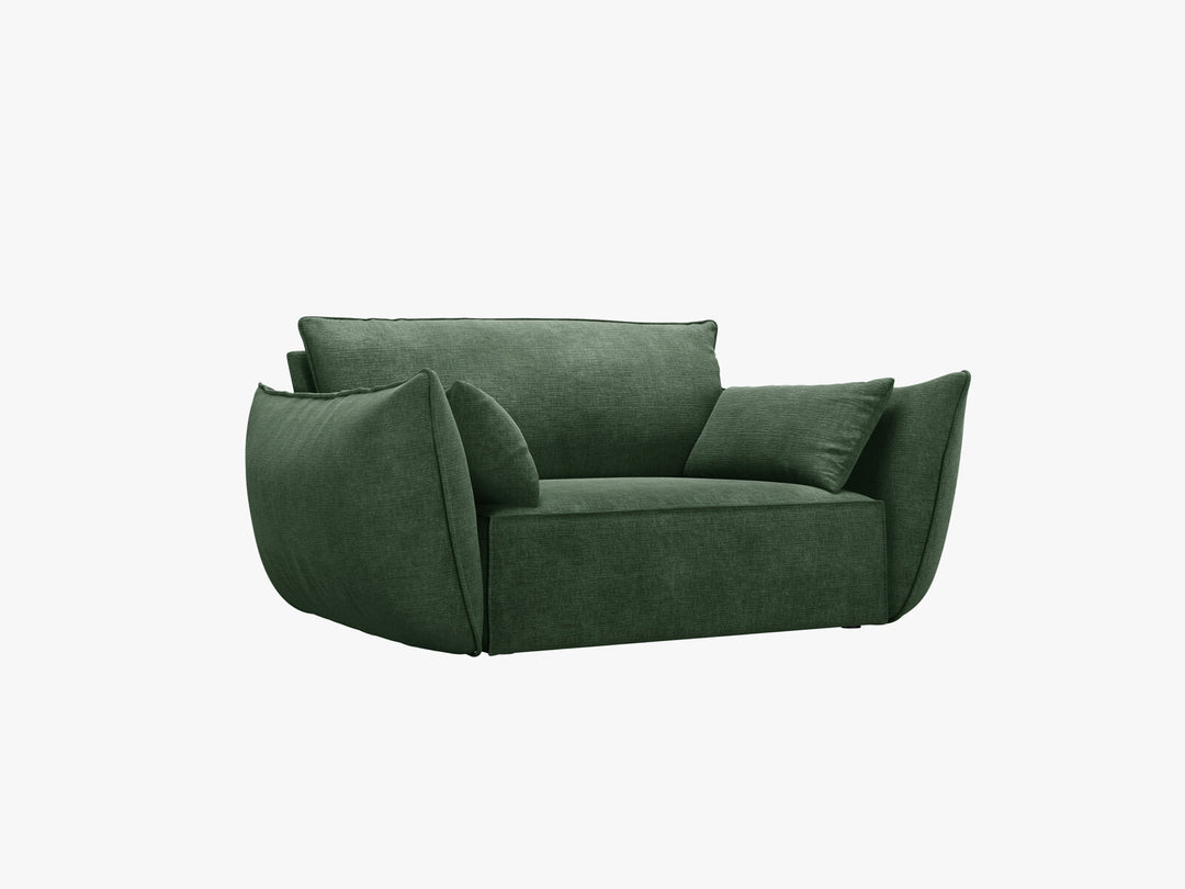 Micadoni Sessel Kaelle 1-Sitzer Chenille Over The Horizon Flaschengrün