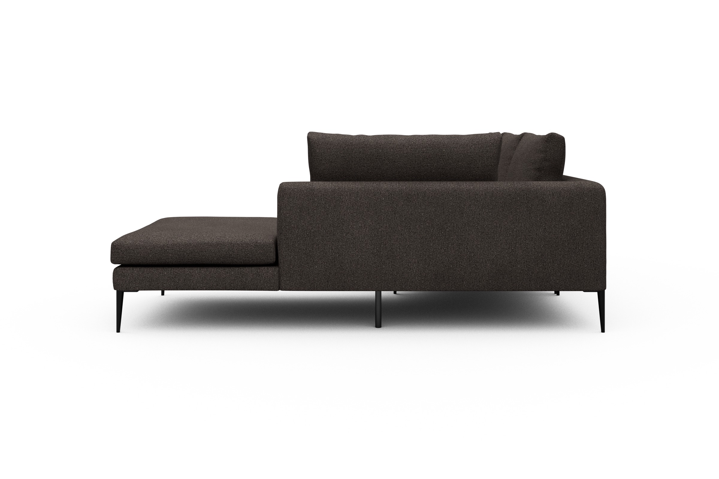Ecksofa Paul Relax-Ecke rechts mit 2-Sitzer Boucle-Taupe