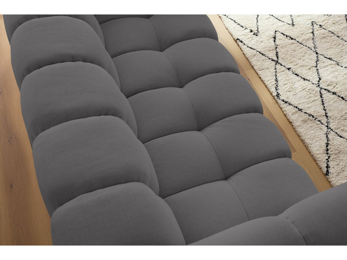 Bobochic Cloud Sofa 3-Sitzer Stoff Dunkelgrau